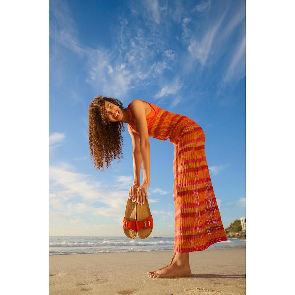 Rohde Pantolette Keilabsatz Sommerschuh Schlappen Mit Vorgeformtem Softfußbett