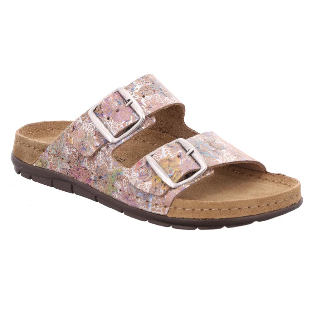 Rohde Pantolette »RODIGO« Sommerschuh Hausschuh Schlappen Strandschuh mit zwei Schnallen