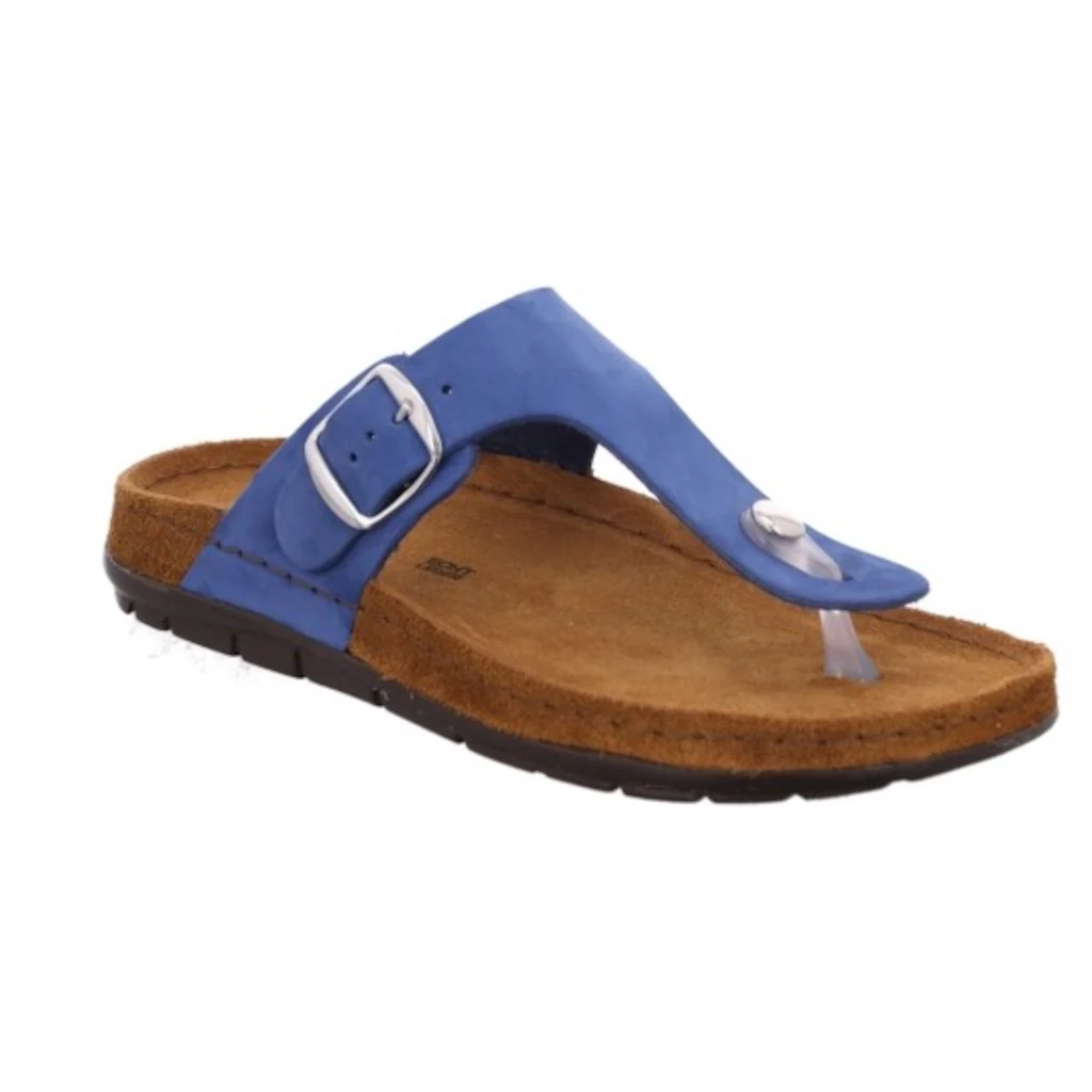 Rohde Zehentrenner »Rodigo-D« Keilabsatz Sommerschuh Schlappen Hausschuh mit Schnallenverschluss