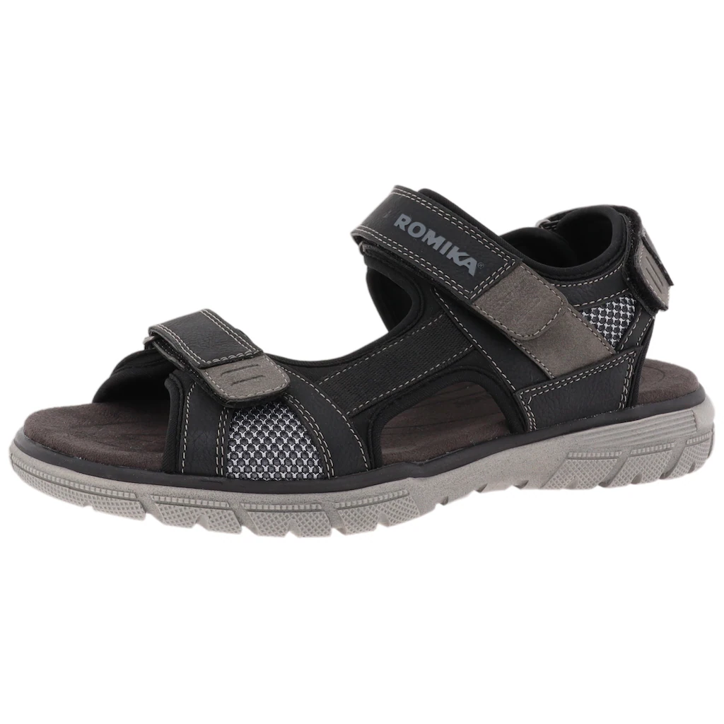 Romika Sandale Sommerschuh Trekkingsandale Herrensandale mit Klettverschlüssen