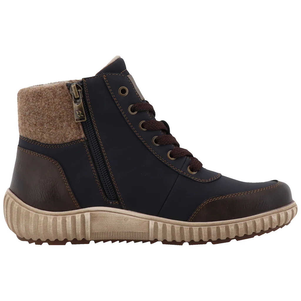 Romika Winterboots Keilabsatz Outdoorboots Schnürboots Mit Modischem Filzkragen Kaufen
