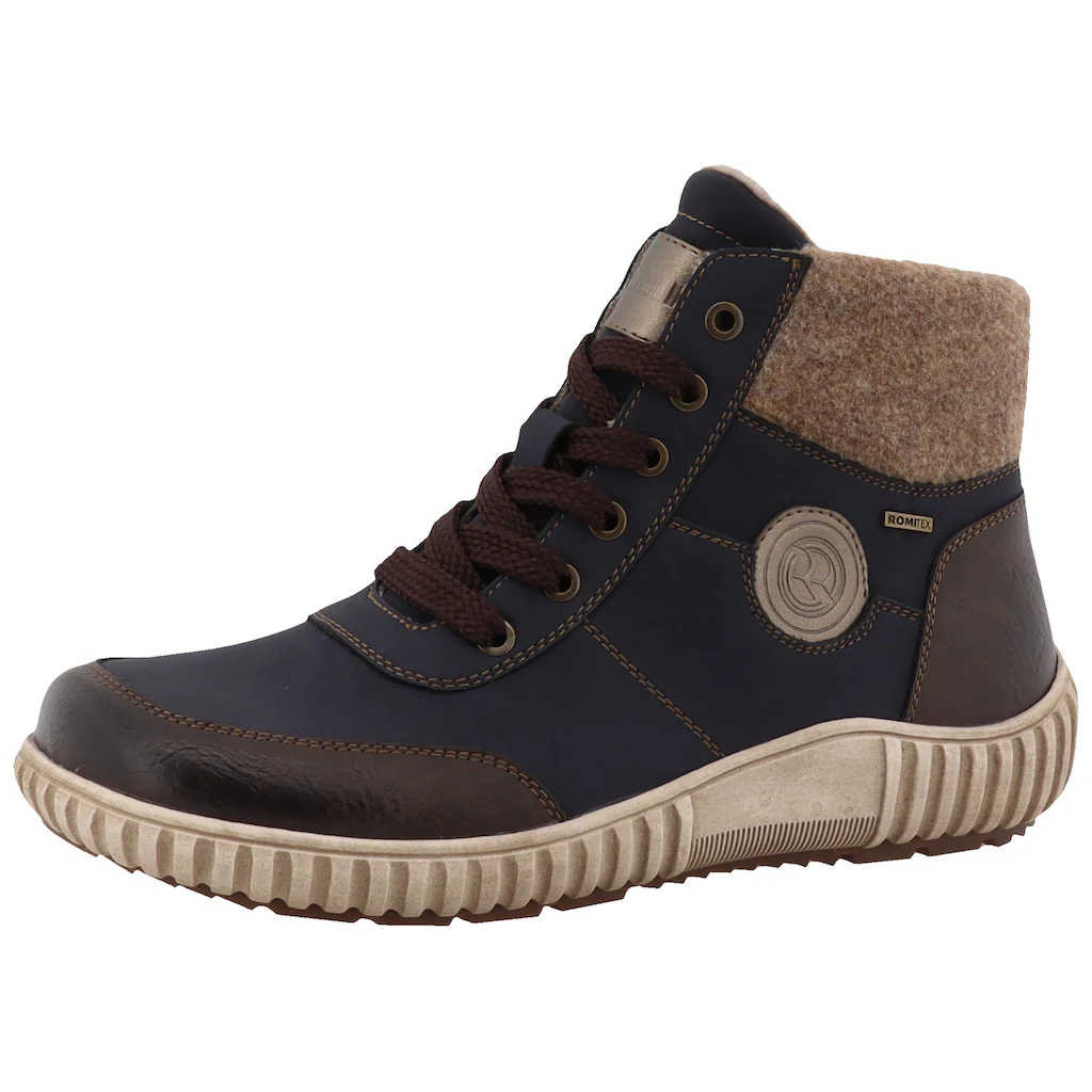 Romika Winterboots Keilabsatz Outdoorboots Schnürboots mit modischem Filzkragen kaufen