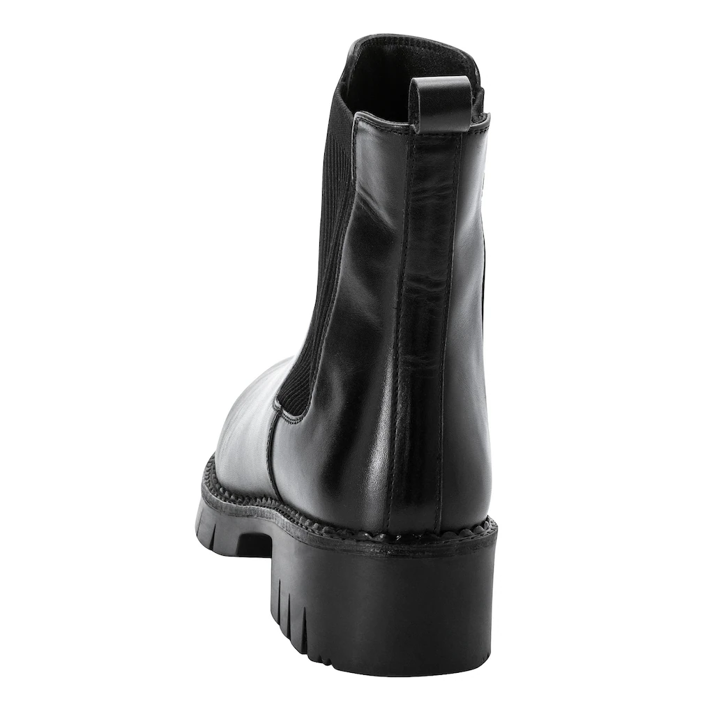 Sheego Stiefelette »Große Größen« Mit Stark Profilierter Sohle Aus Leder ▷ Für