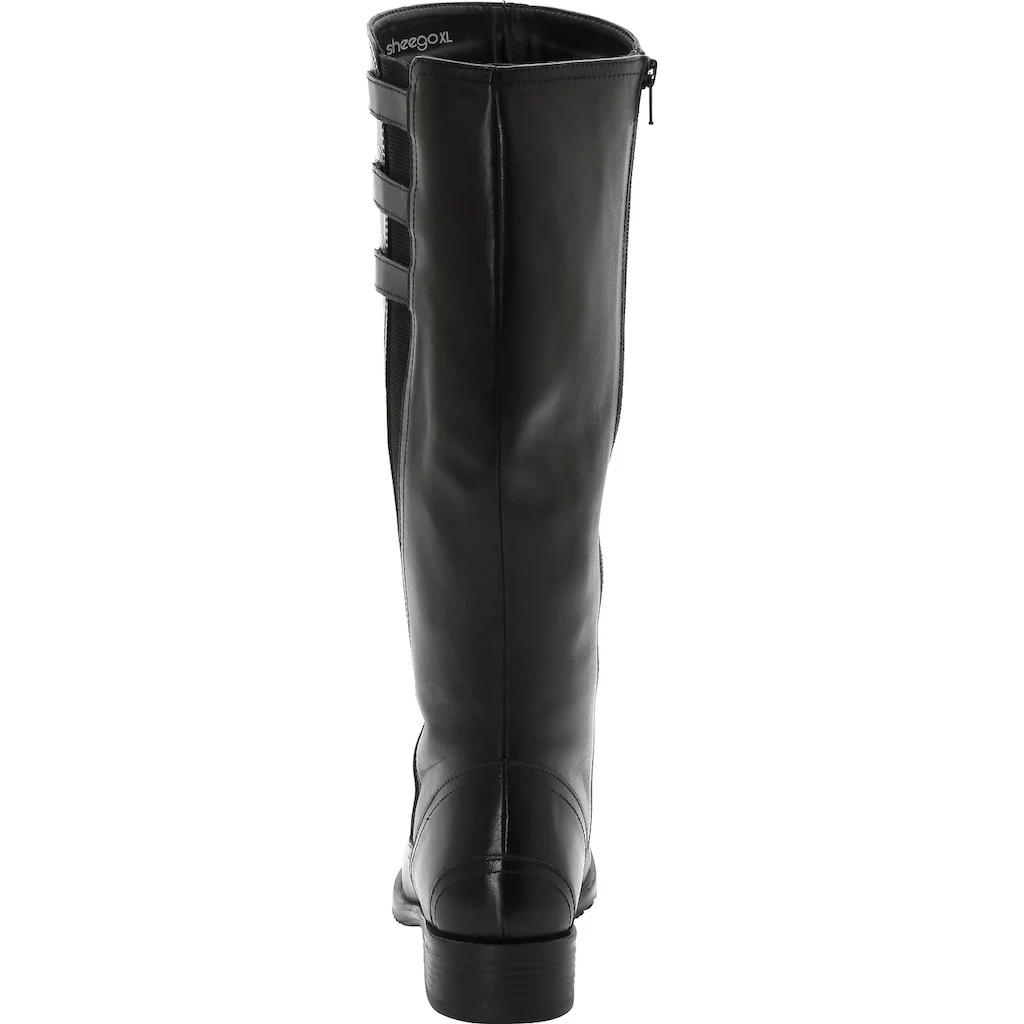 Sheego Weitschaftstiefel »Große Größen« In Reitstiefel-Optik Mit Zierriegeln Online Kaufen