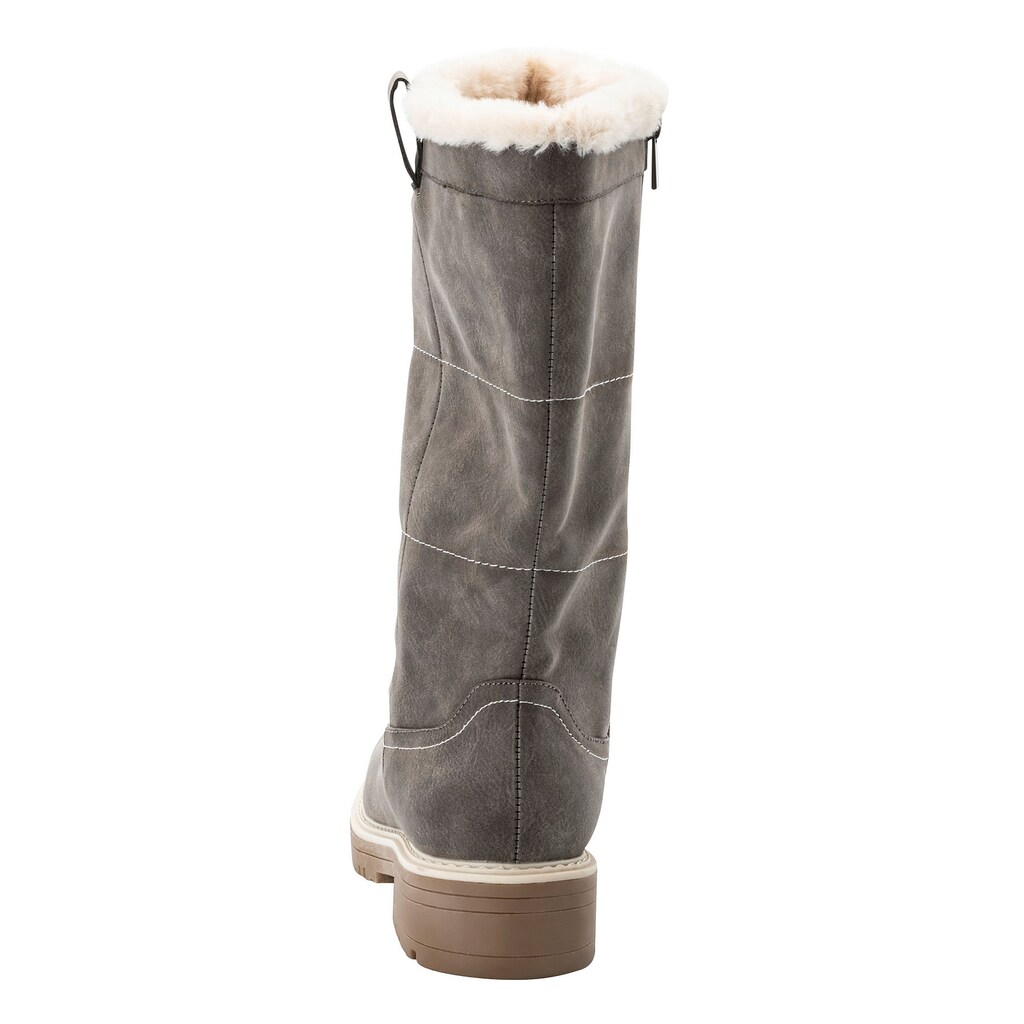 Sheego Weitschaftstiefel »Große Größen« In Veloursleder-Optik ▷ Für