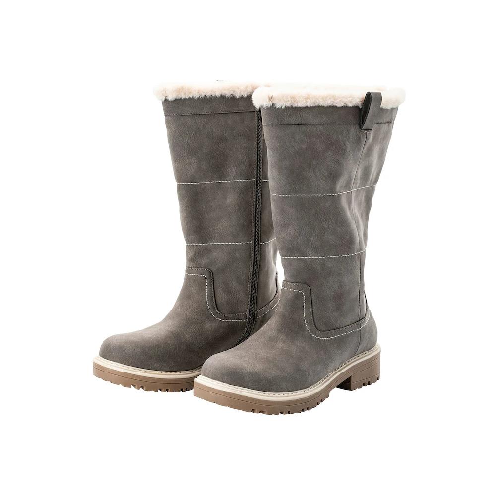 Sheego Weitschaftstiefel »Große Größen« in Veloursleder-Optik ▷ für