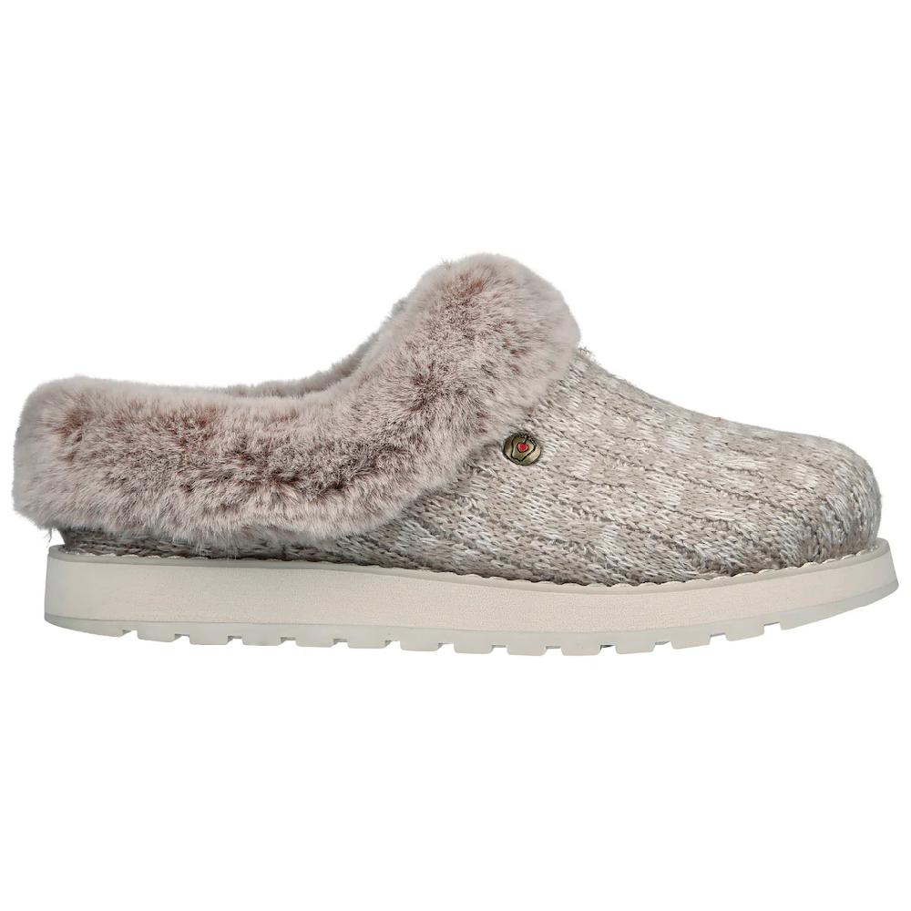 Skechers Pantoffel »KEEPSAKES - ICE ANGEL« Hausschuh In Strick-Optik