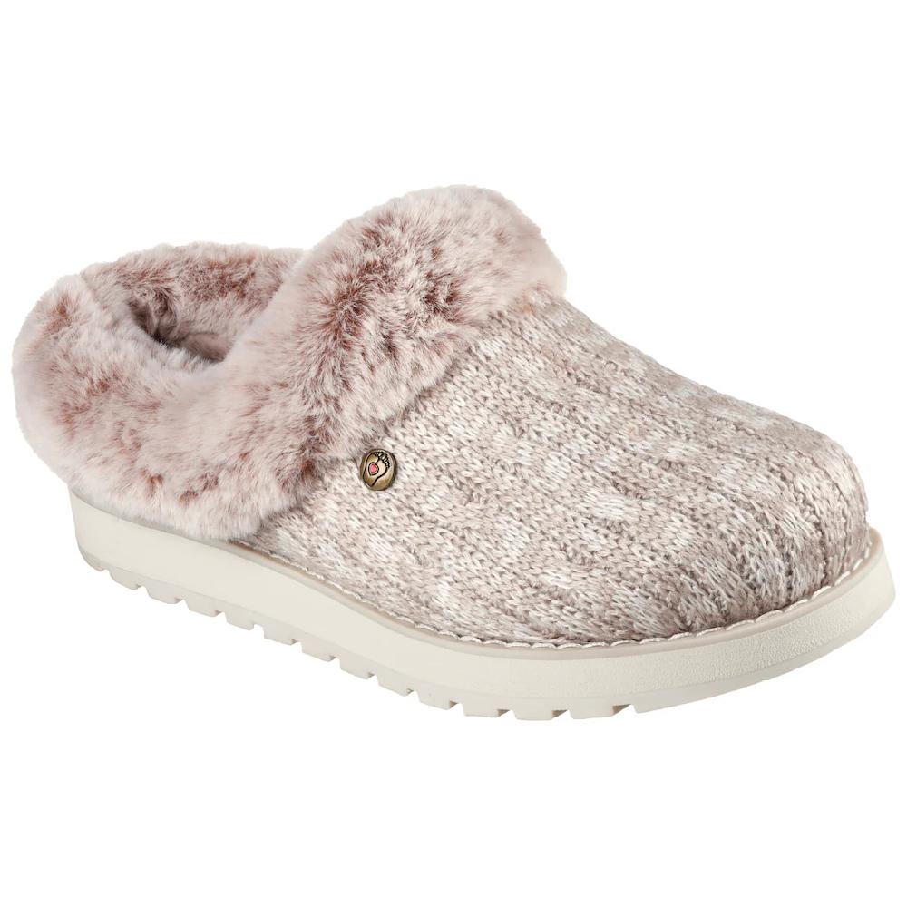 Skechers Pantoffel »KEEPSAKES - ICE ANGEL« Hausschuh in Strick-Optik