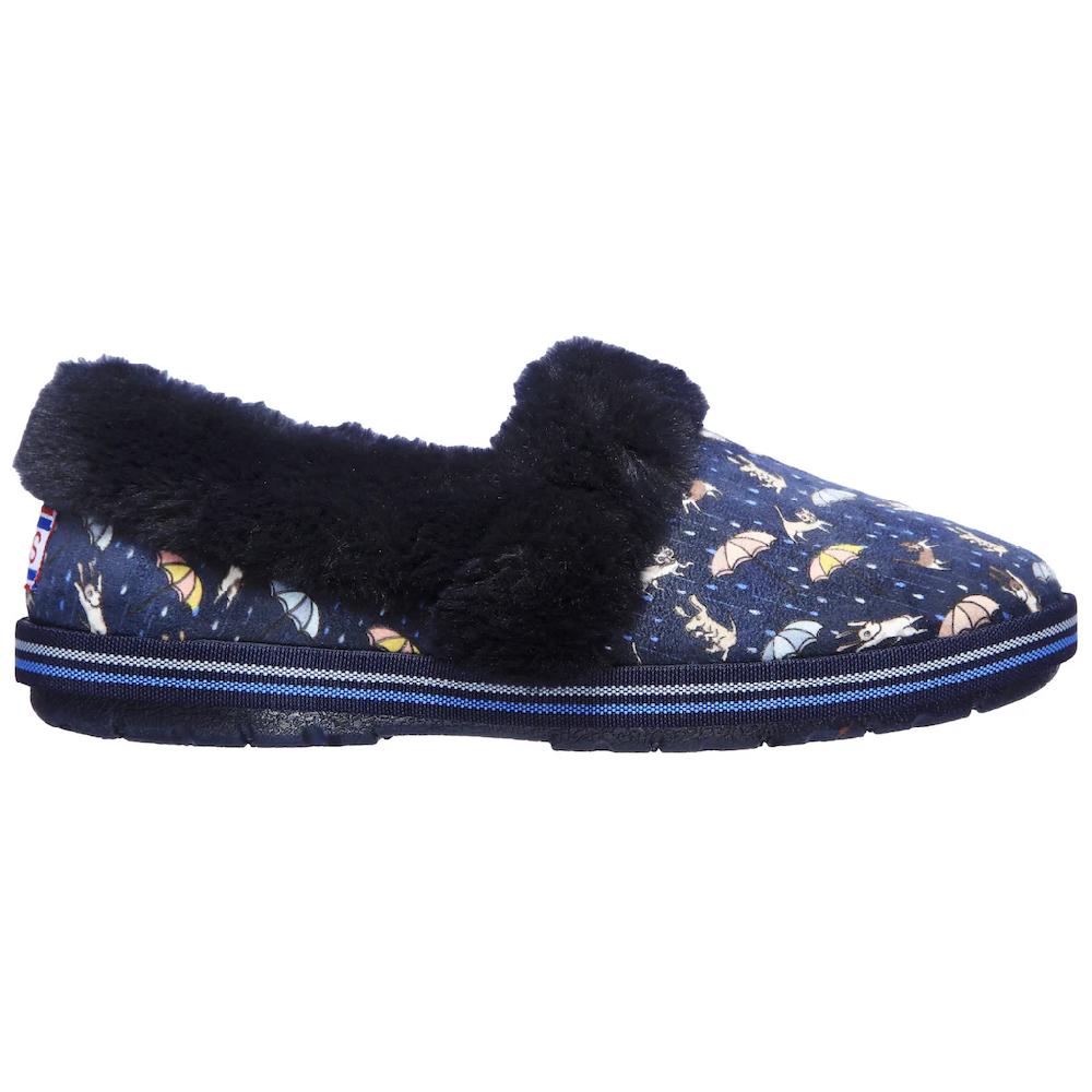 Skechers Pantoffel »TOO COZY MOVIE NIGHT« Hausschuh Mit Witzigem Hunde- Und Katzenprint