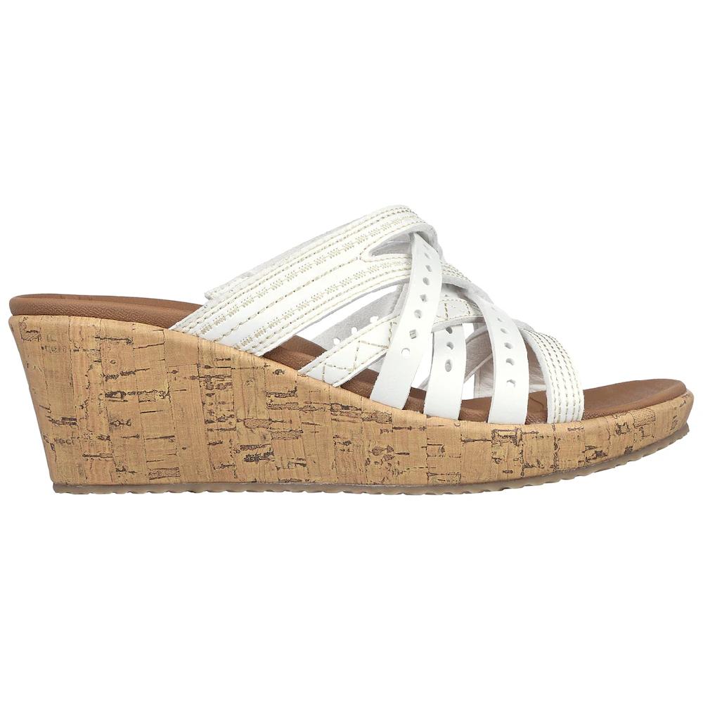Skechers Pantolette »BEVERLEE-HOT SPRING« Keilabsatz Sommerschuh Schlappen Mit Schönen Kontrastnähten Online Bestellen