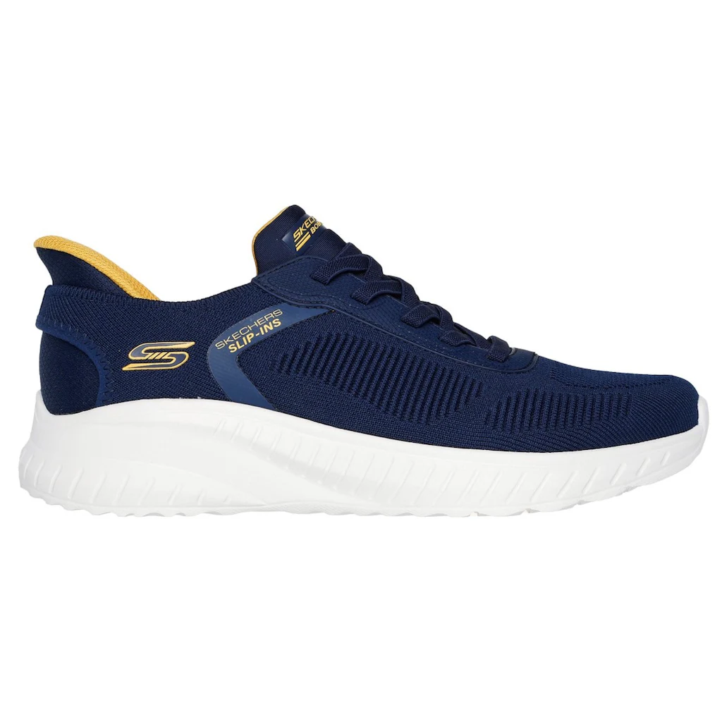 Skechers Slip-On Sneaker »BOBS SQUAD CHAOS-SOLID STEP« Schlupfschuh Slipper Sneaker Zum Schlupfen ▷ Für