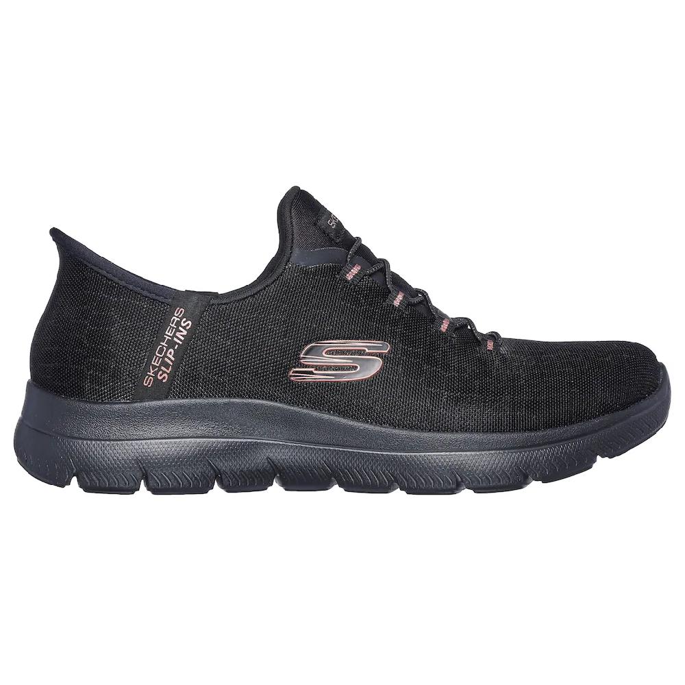 Skechers Slip-On Sneaker »SUMMITS-CLASSY NIGHT« Slipper Freizeitschuh Mit Komfortabler Heel Pillow Funktion ▷ Für