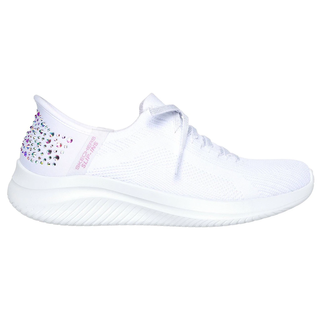 Skechers Slip-On Sneaker »ULTRA FLEX 3.0-SHINING GLITZ« Komfortschuh Slipper Sneaker Mit Coolen Glitzer-Nieten Bestellen