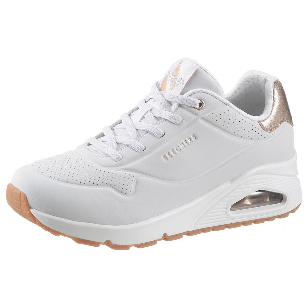 Skechers Slip-On Sneaker »UNO SHIMMER AWAY« Slipper Freizeitschuh Plateausneaker mit modischem Keilabsatz ▷ für