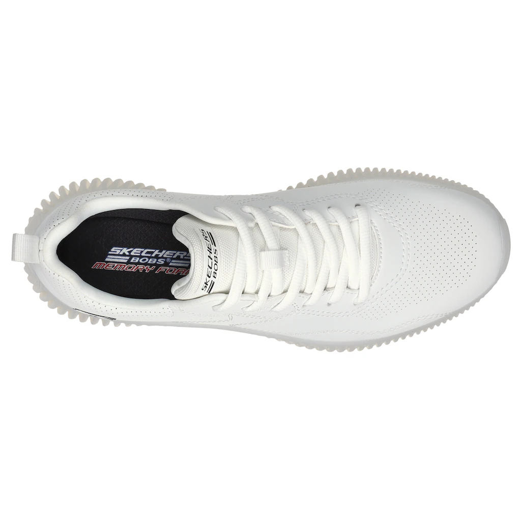 Skechers Sneaker »BOBS GEO-HOW DEBONAIR« Freizeitschuh Halbschuh Schnürschuh Im Monochrome Look Online Kaufen