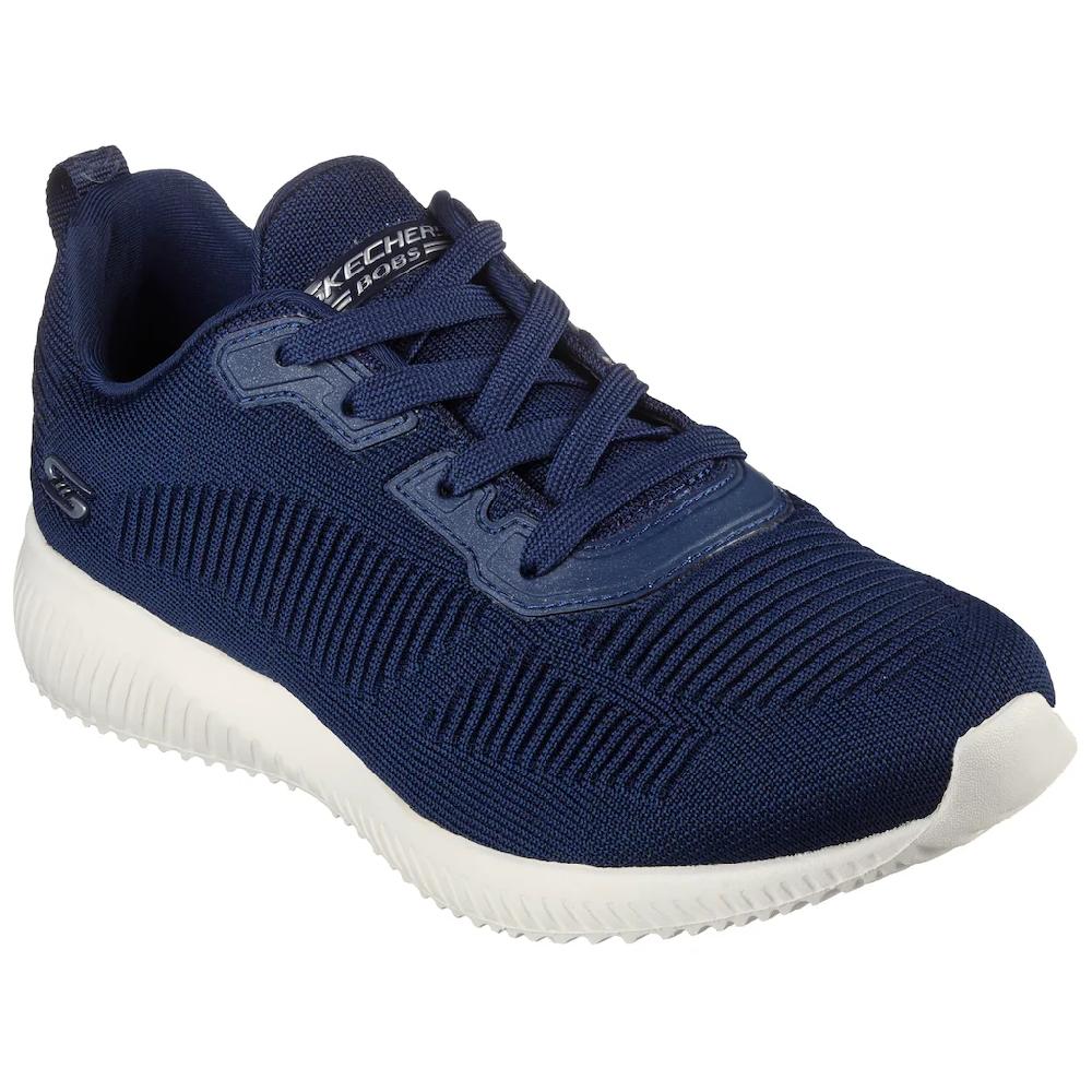 Skechers Sneaker »BOBS SQUAD - TOUGH TALK« Schnürschuh Freizeitschuh Trainingsschuh in Strick-Optik online kaufen