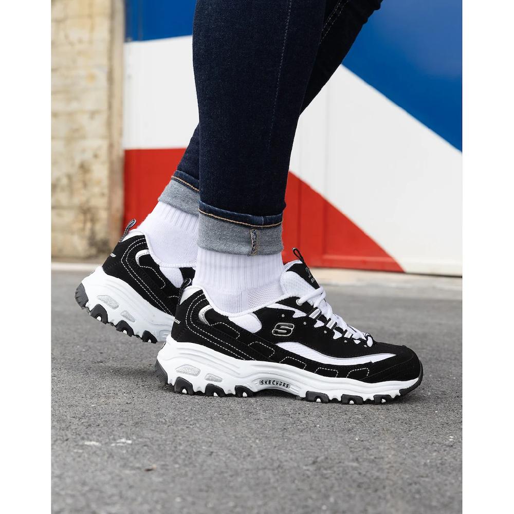 Skechers Sneaker »D´Lites - Biggest Fan« Freizeitschuh Halbschuh Schnürschuh Im Trendigen Chunky-Style