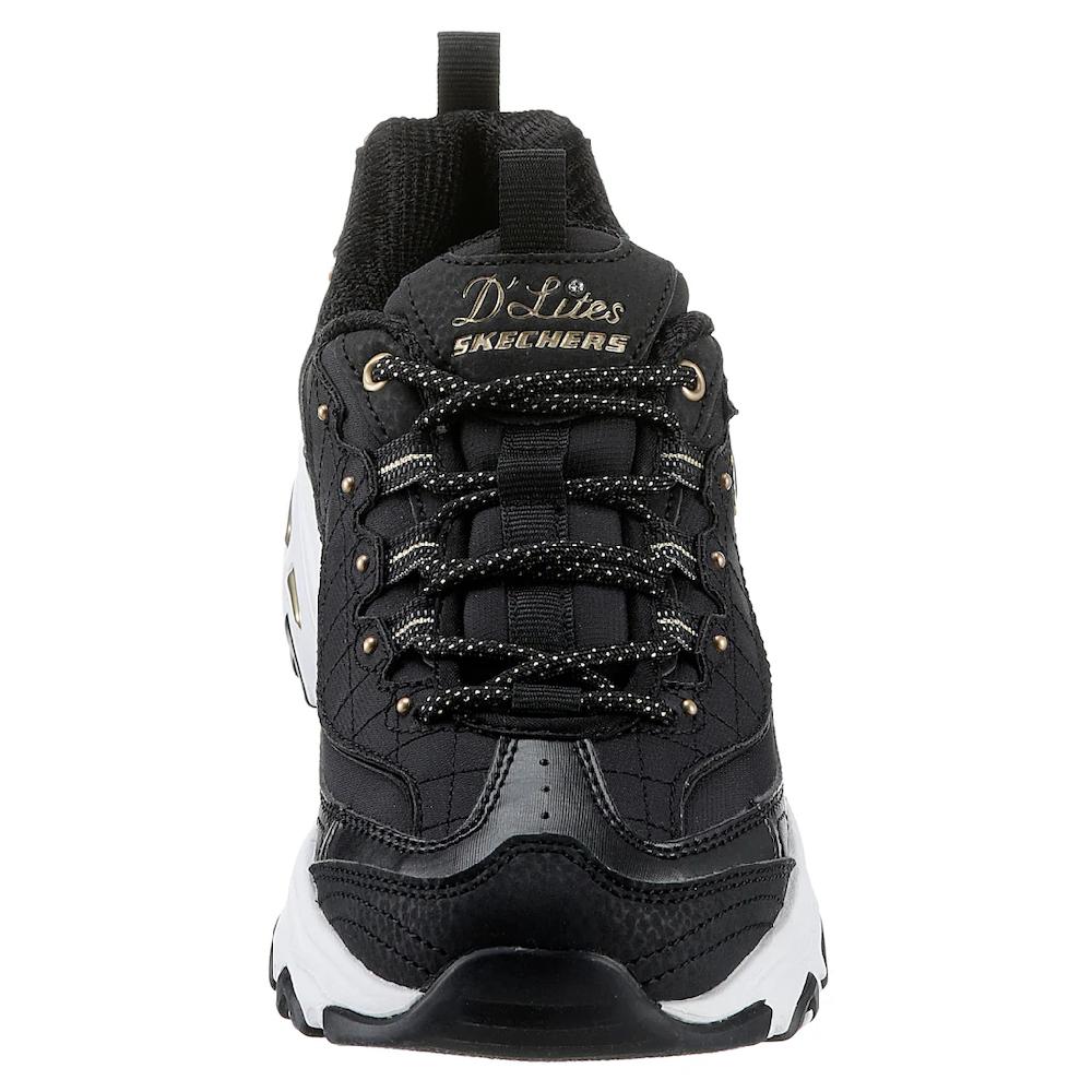 Skechers Sneaker »D'LITES« Mit Schönen Metallic-Details Freizeitschuh Halbschuh Schnürschuh ▷ Für