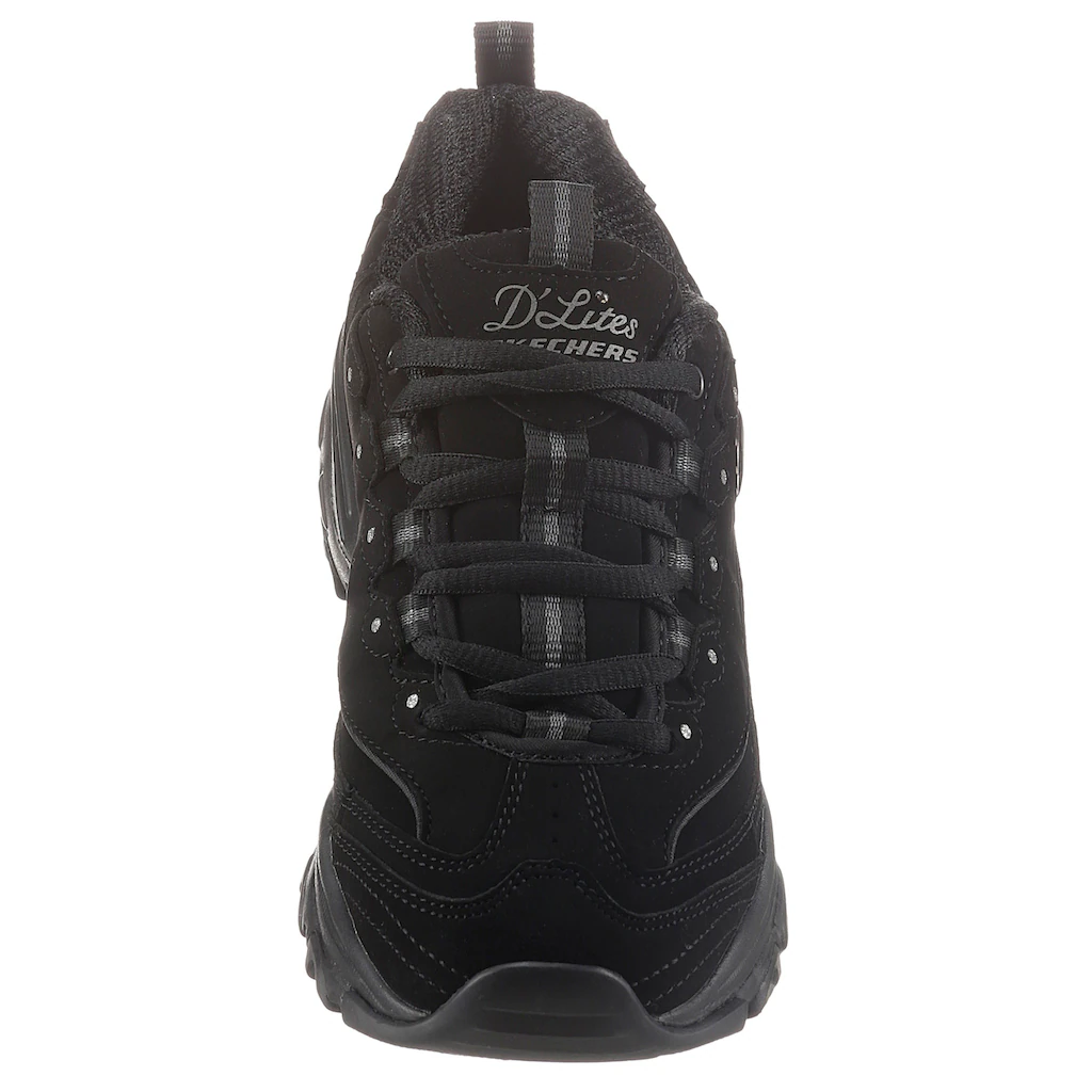 Skechers Sneaker »D'LITES PLAY ON« Freizeitschuh Halbschuh Schnürschuh Mit Air Cooled Memory Foam