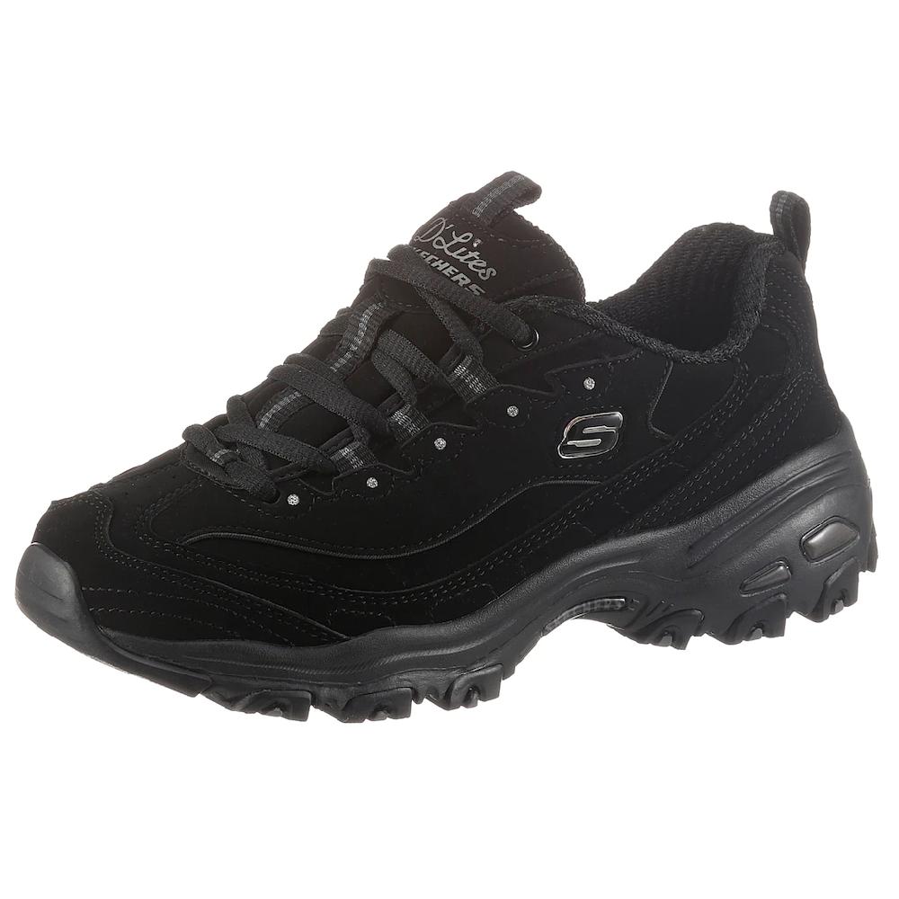 Skechers Sneaker »D'LITES PLAY ON« Freizeitschuh Halbschuh Schnürschuh mit Air Cooled Memory Foam