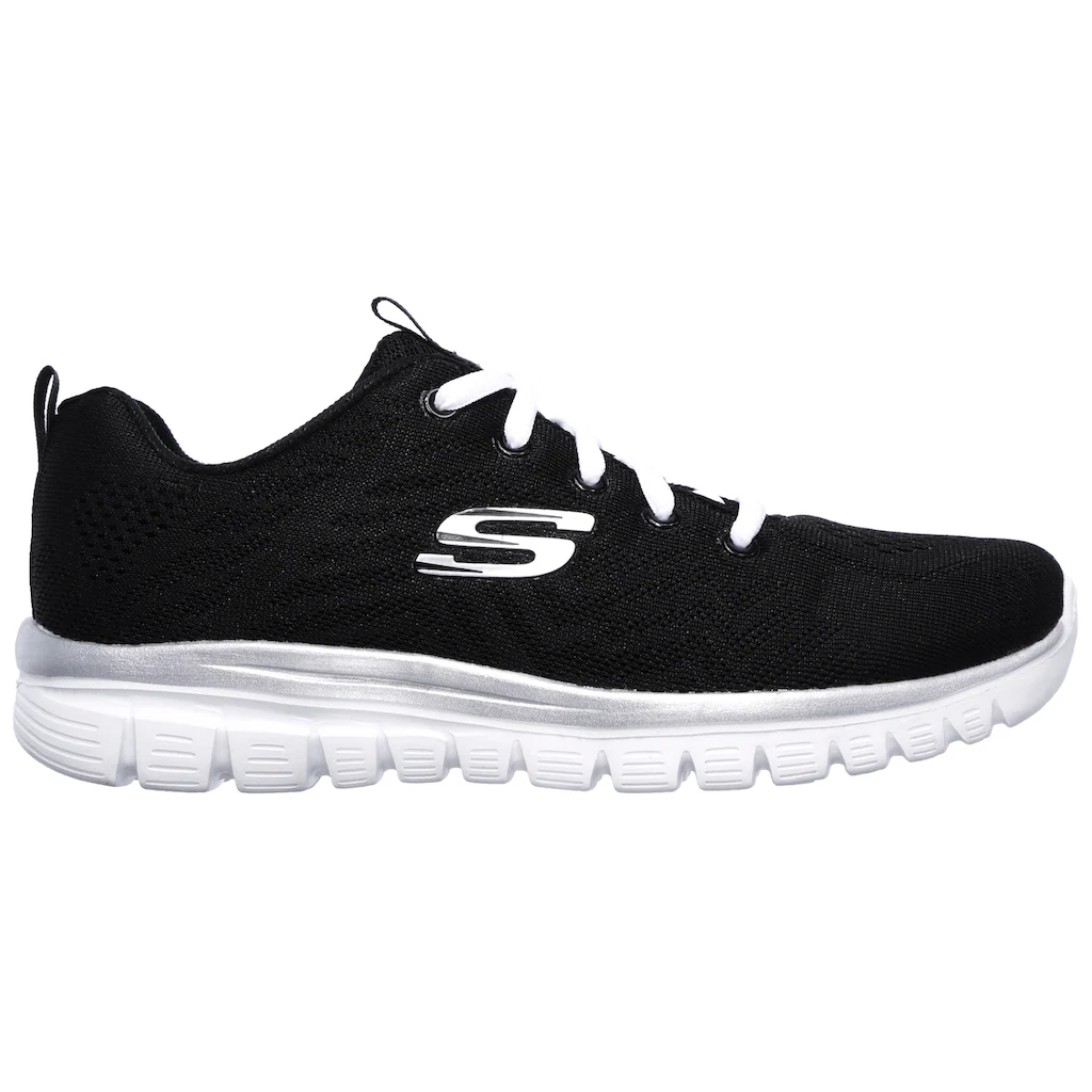Skechers Sneaker »GRACEFUL - GET CONNECTED« Freizeitschuh Halbschuh Schnürschuh In Schuhweite G (weit)