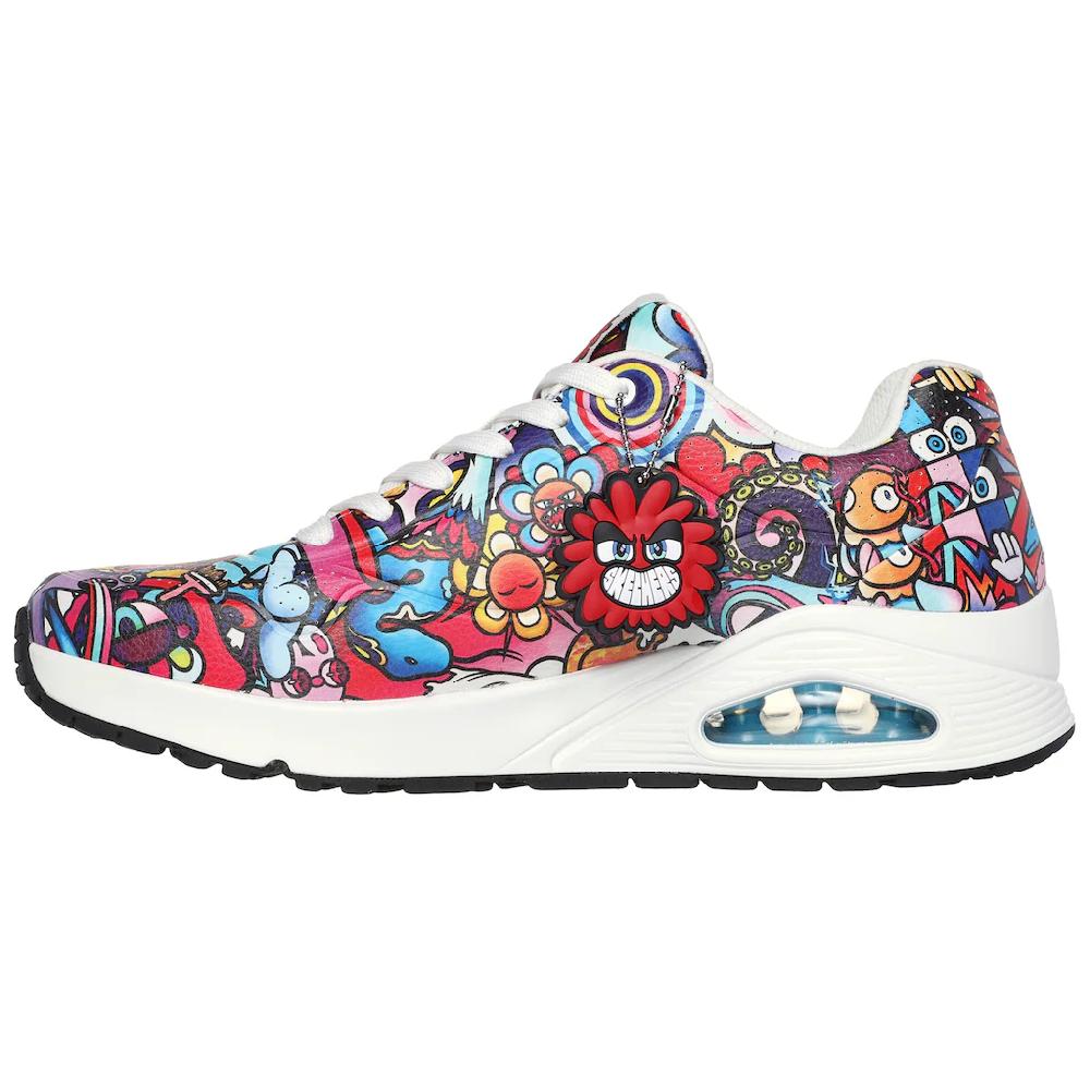 Skechers Sneaker »UNO - COLOR DOODLE« Keilsneaker Schnürschuh Retro Sneaker Mit Einzigartigem Print Online Bestellen