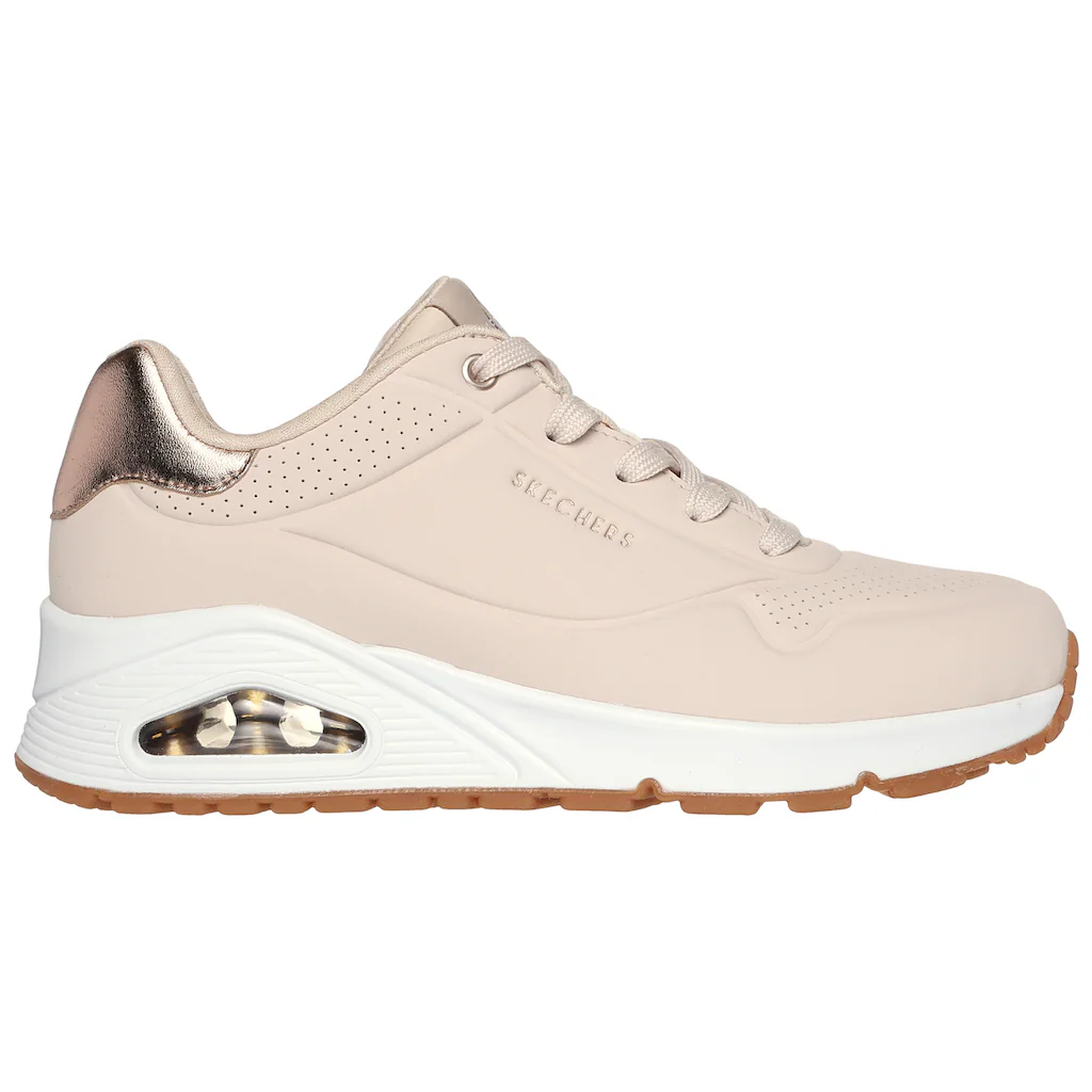 Skechers Sneaker »UNO GOLDEN AIR« Freizeitschuh Halbschuh Schnürschuhmit Metallic-Einsatz Kaufen