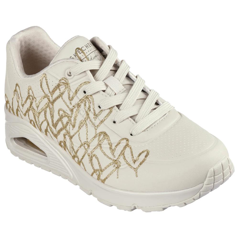 Skechers Sneaker »UNO-GOLDEN HEART« Freizeitschuh Schnürschuh mit goldfarbenen Mylar-Stickereien kaufen
