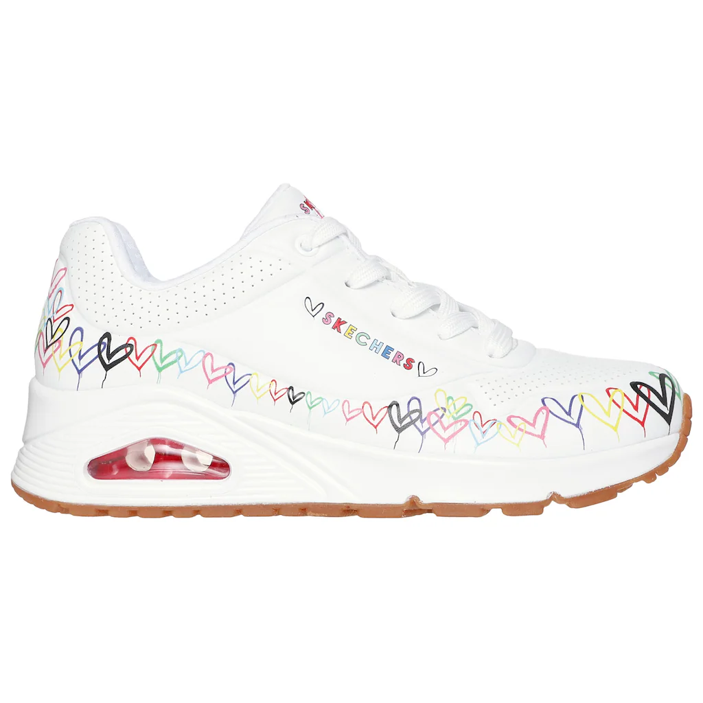 Skechers Sneaker »UNO« Keilsneaker Plateausneaker Mit Bedruckter Sohle