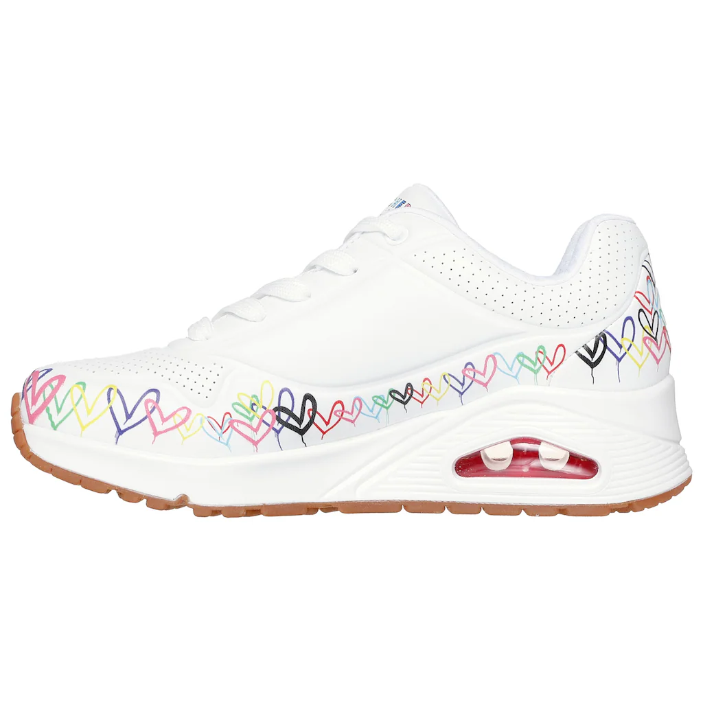Skechers Sneaker »UNO« Keilsneaker Plateausneaker Mit Bedruckter Sohle