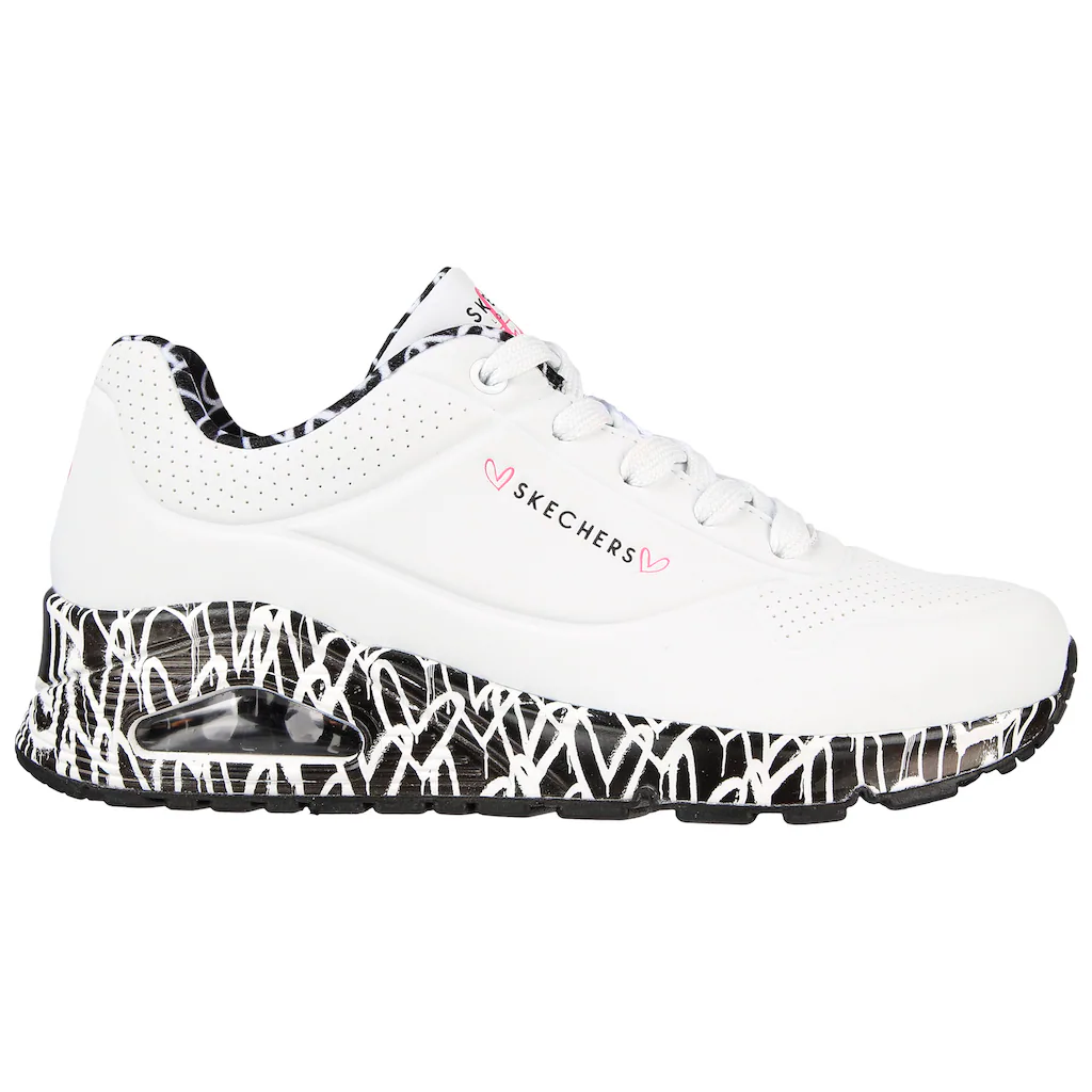 Skechers Sneaker »UNO LOVING LOVE« Freizeitschuh Halbschuh Schnürschuh Mit Luftkammersohle