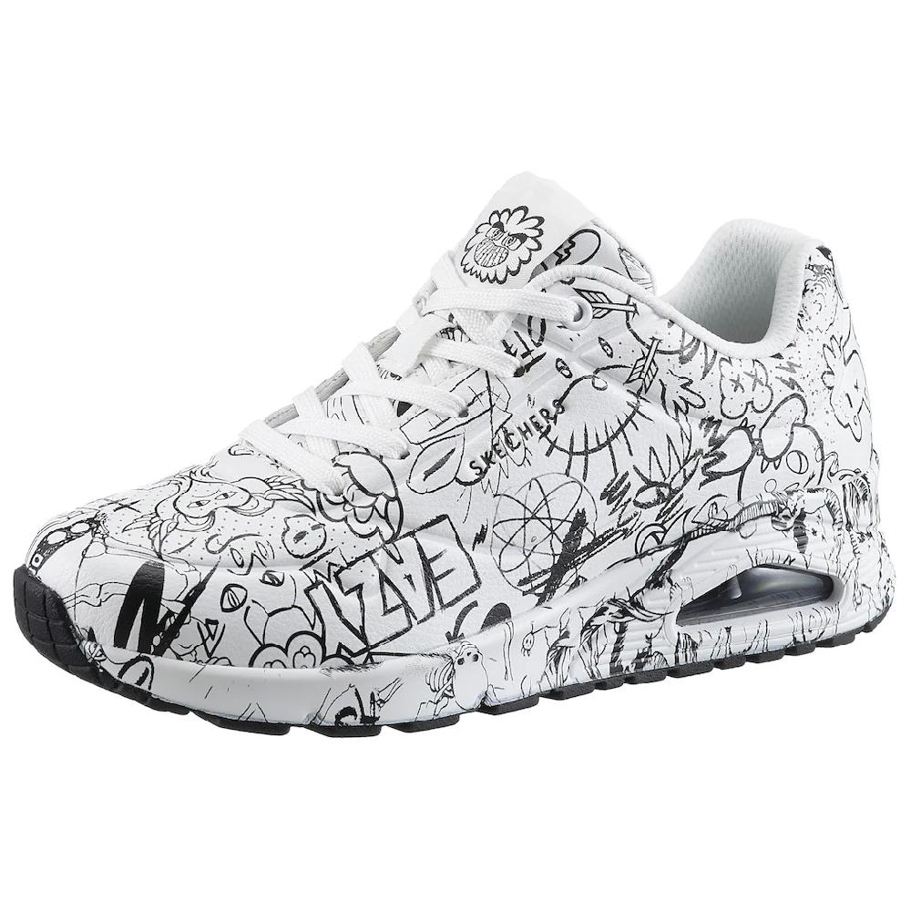 Skechers Sneaker »UNO-PROCESS SKETCH« mit coolem Sketchprint Freizeitschuh Halbschuh Schnürschuh online bestellen