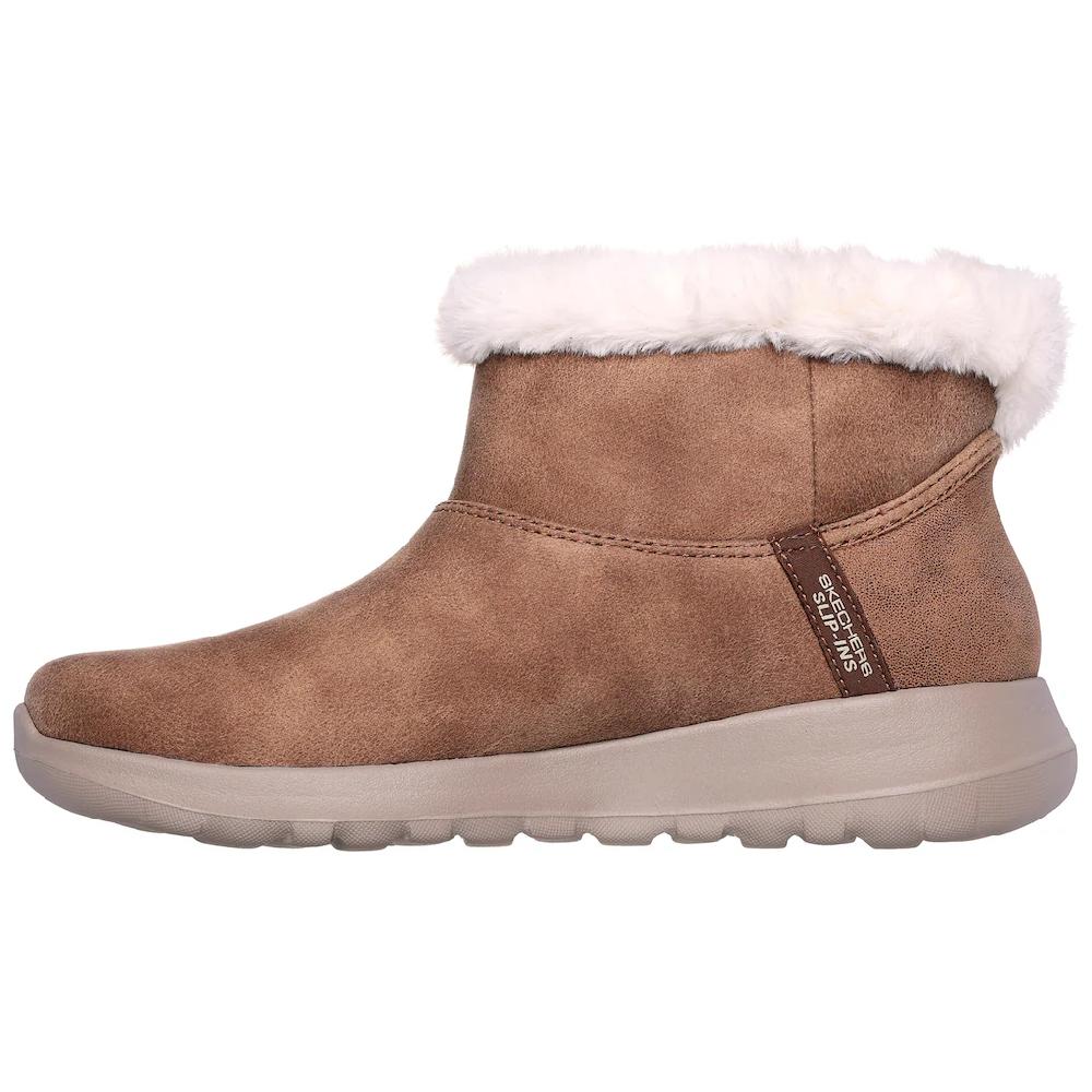 Skechers Winterboots »ON-THE-GO JOY-COZY DREAM« Schlupfstiefel Snowboots Winterschuh Mit 5GEN Dämpfung Vegan ▷ Für