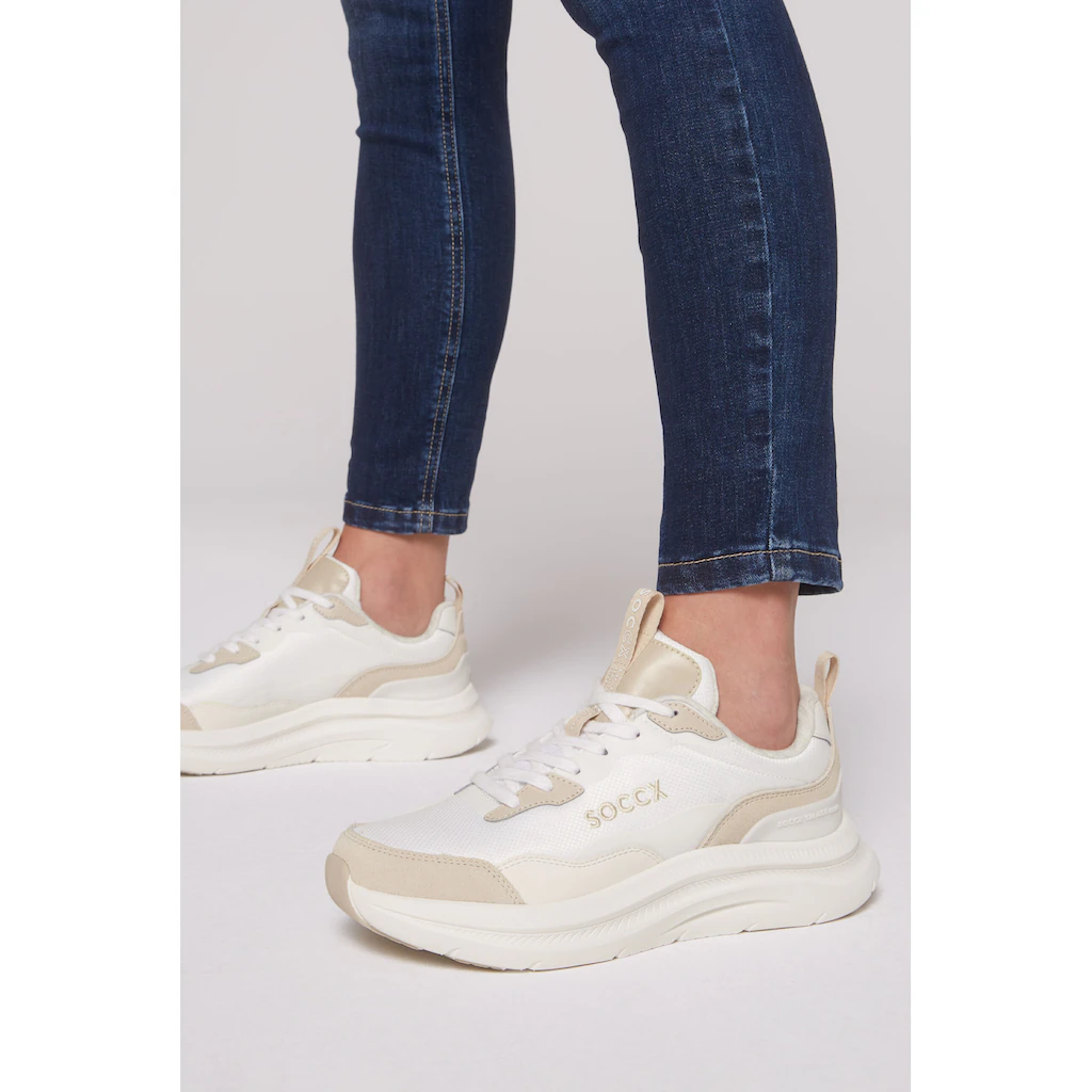 SOCCX Sneaker mit Fersenstabilisator