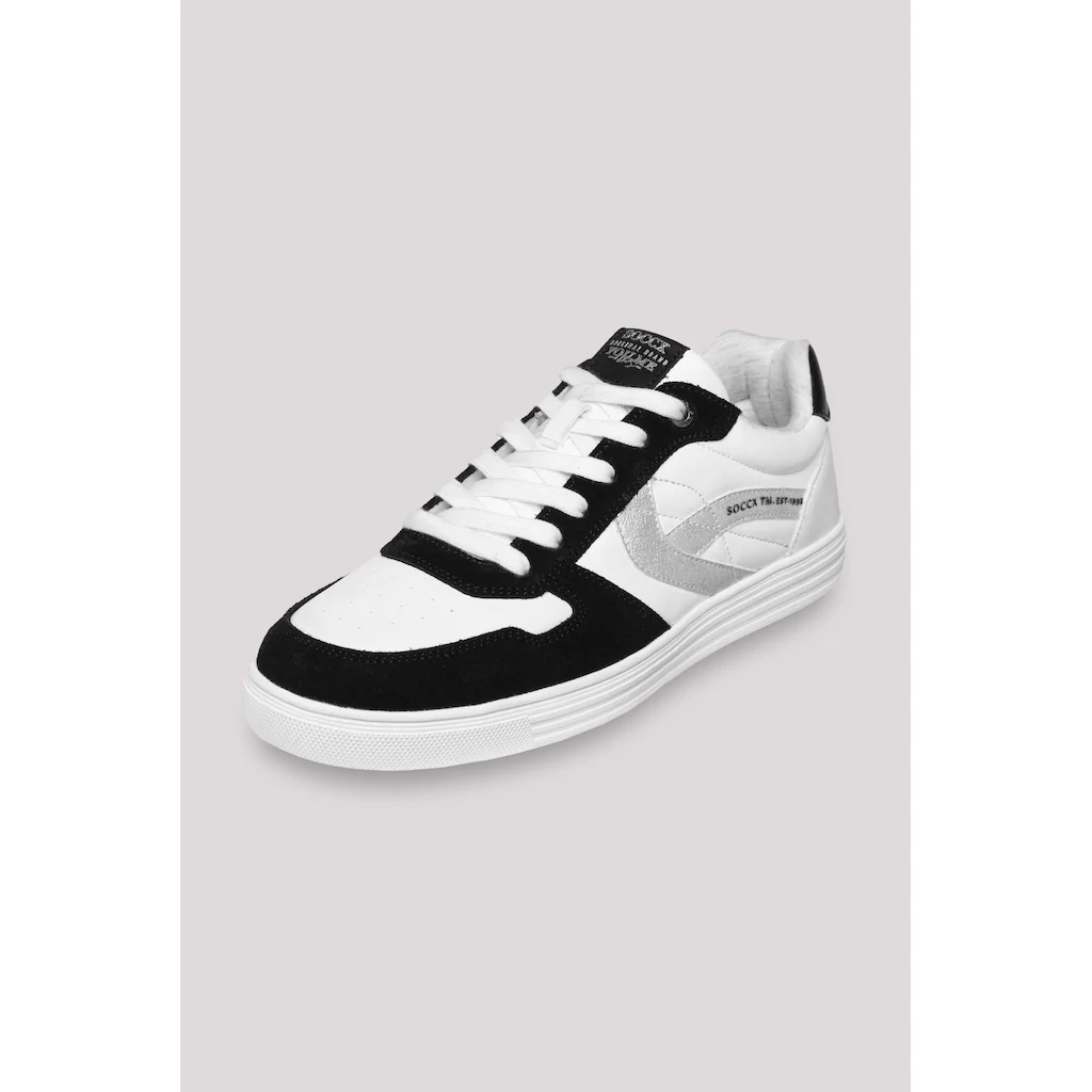 SOCCX Sneaker Mit Zehenkappe Aus Veloursleder