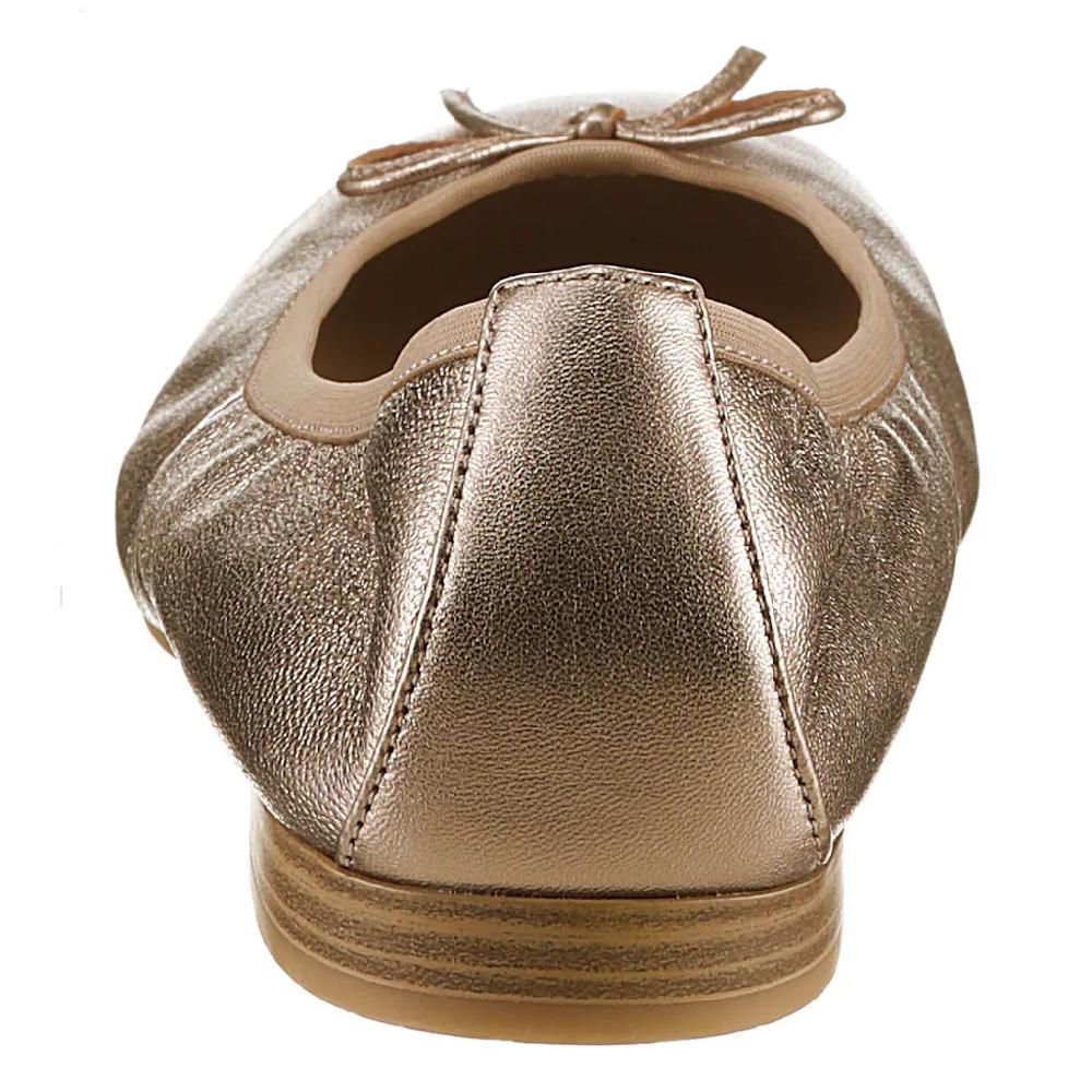 Tamaris Ballerina Festtagsschuh Hochzeitsschuh Flats Mit Schönem Metallic-Schimmer Kaufen