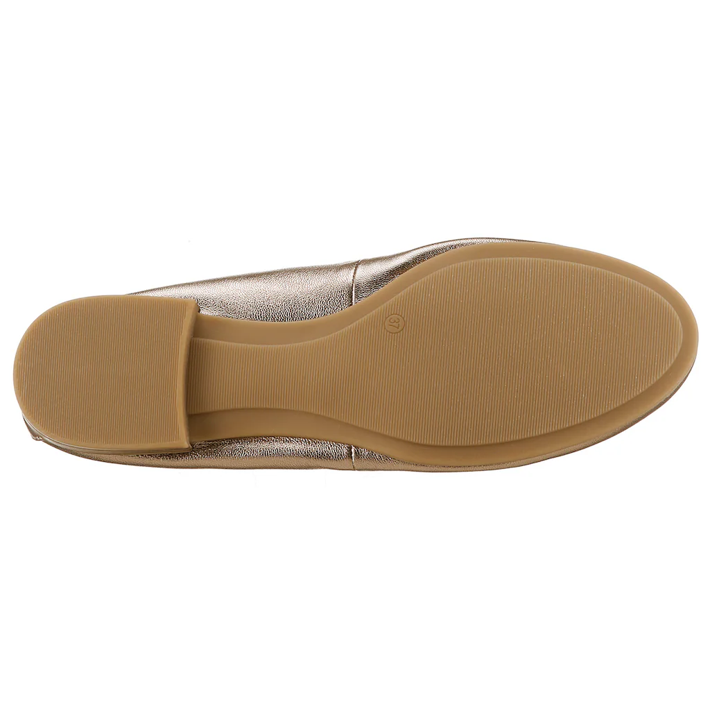Tamaris Ballerina Festtagsschuh Hochzeitsschuh Flats Mit Schönem Metallic-Schimmer Kaufen