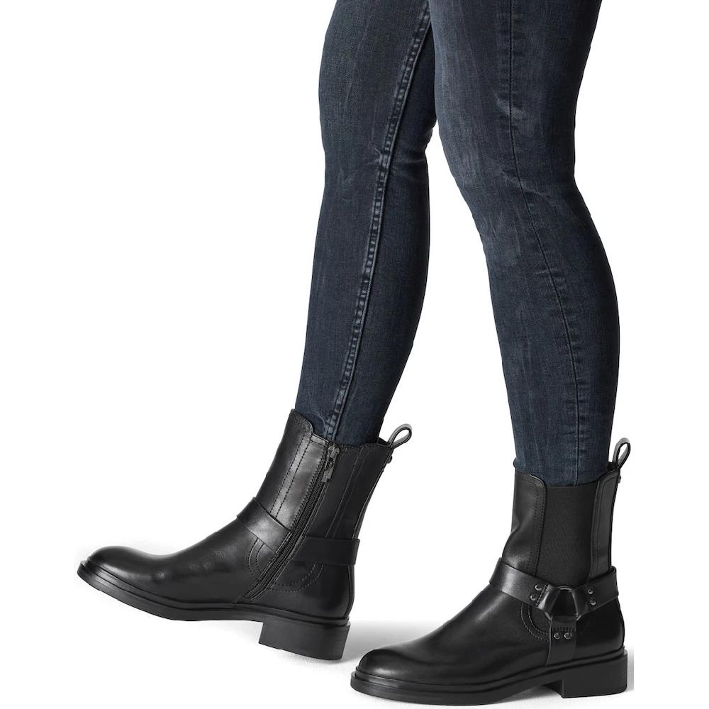 Tamaris Bikerboots Blockabsatz Chelseaboots Stiefelette Mit Zierriegel Und NIeten ▷ Für