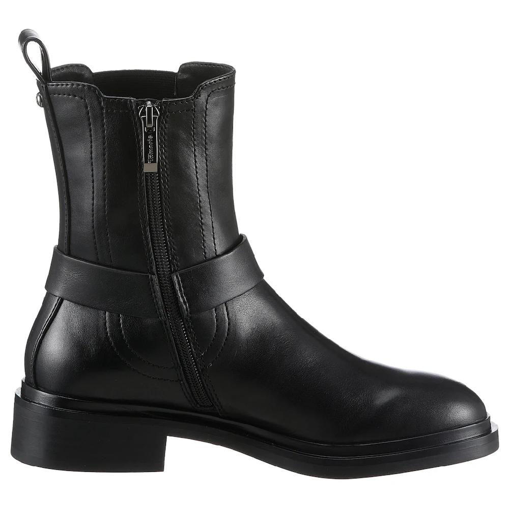 Tamaris Bikerboots Blockabsatz Chelseaboots Stiefelette Mit Zierriegel Und NIeten ▷ Für