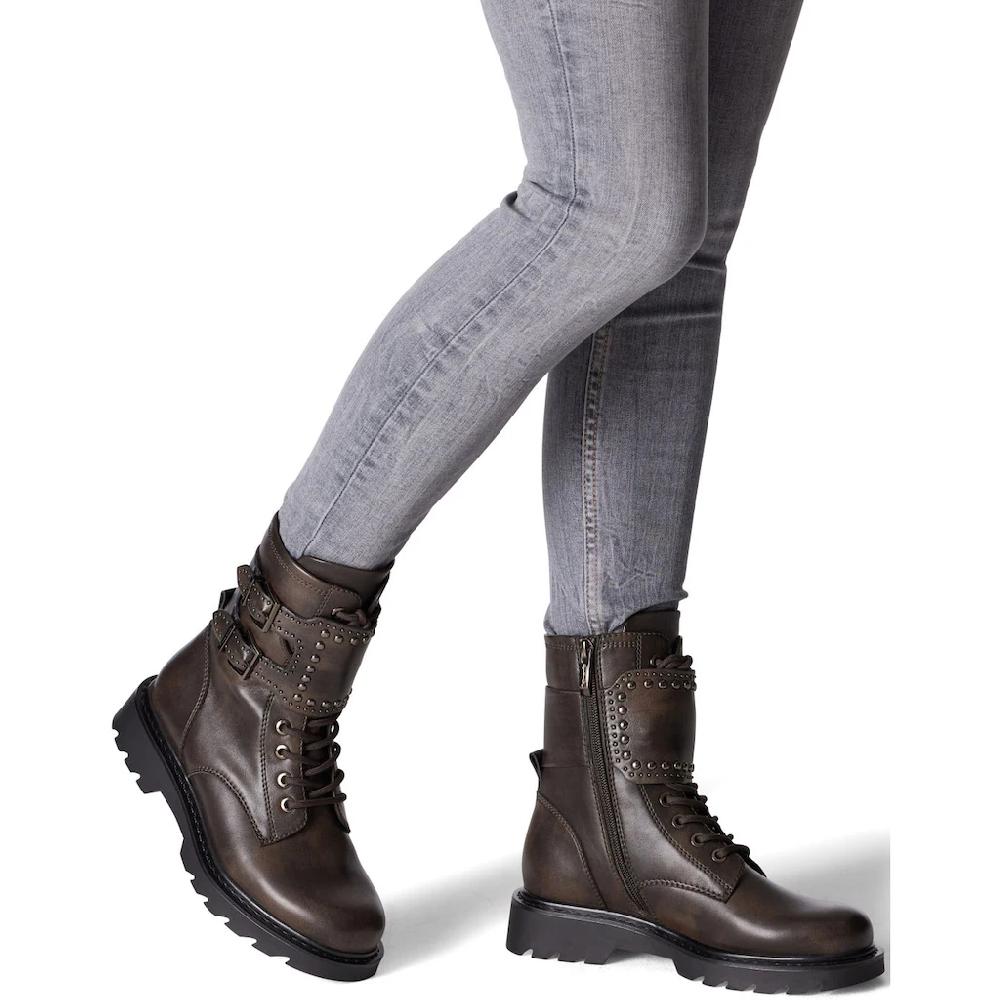 Tamaris Bikerboots Blockabsatz Schnürboots Schnürstiefelette Mit Innenreißverschluss Online Bestellen