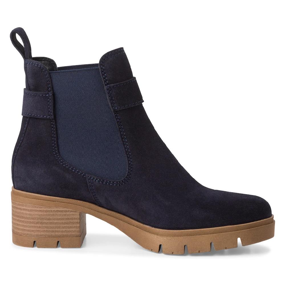 Tamaris Chelseaboots Blockabsatz Businessmode Stiefelette Mit Zierschnalle Bestellen