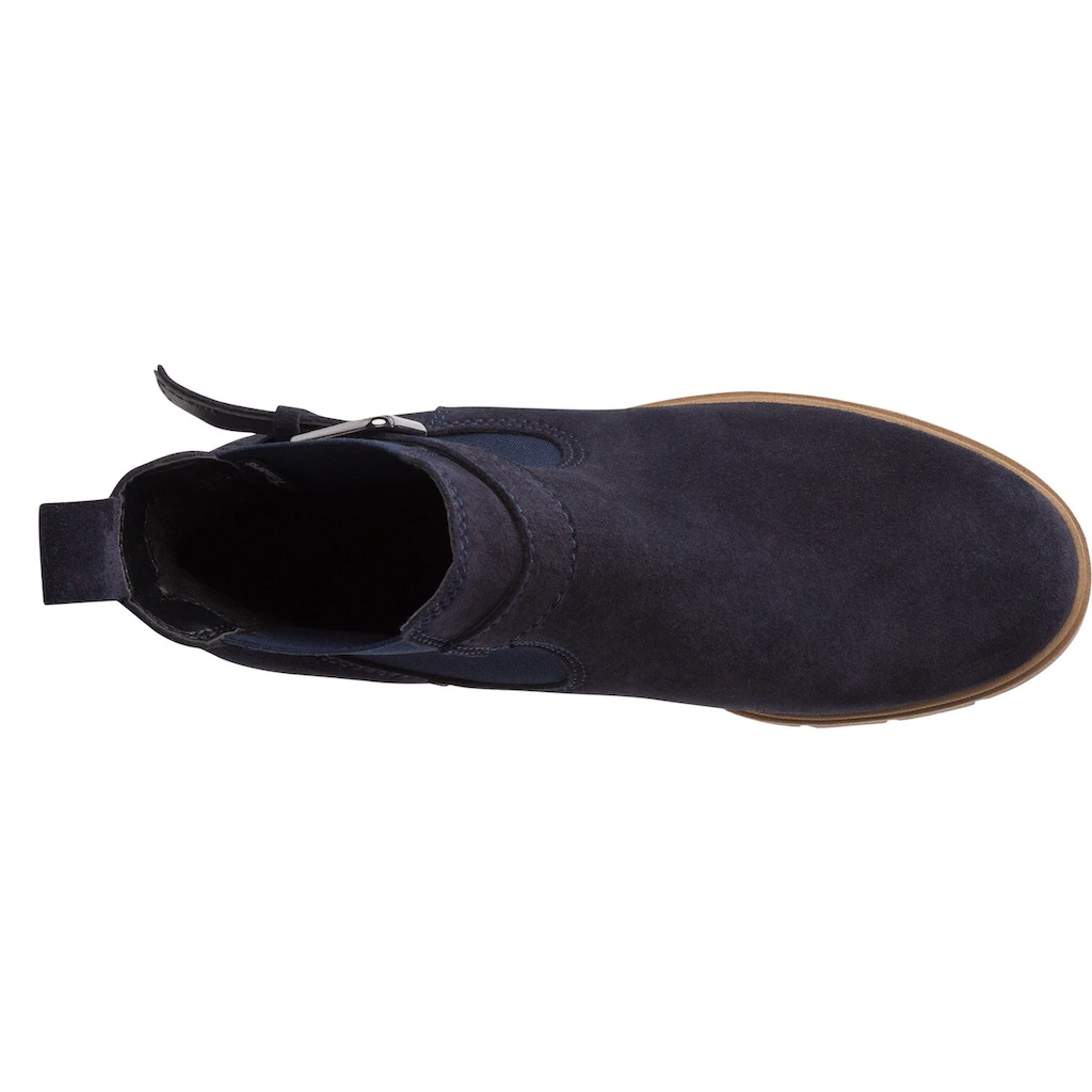 Tamaris Chelseaboots Blockabsatz Businessmode Stiefelette Mit Zierschnalle Bestellen