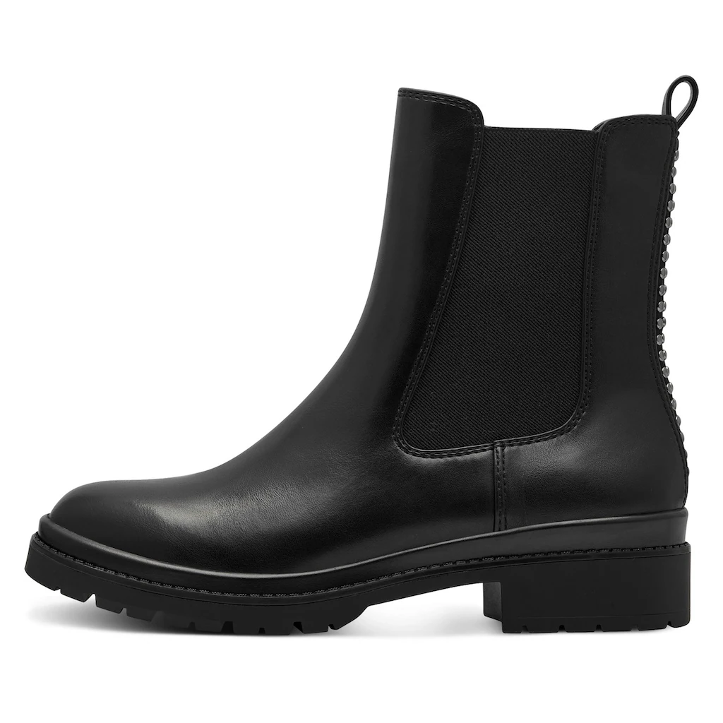 Tamaris Chelseaboots Blockabsatz Businessschuh Stiefelette Mit Bequemem Stretcheinsatz Online Bestellen