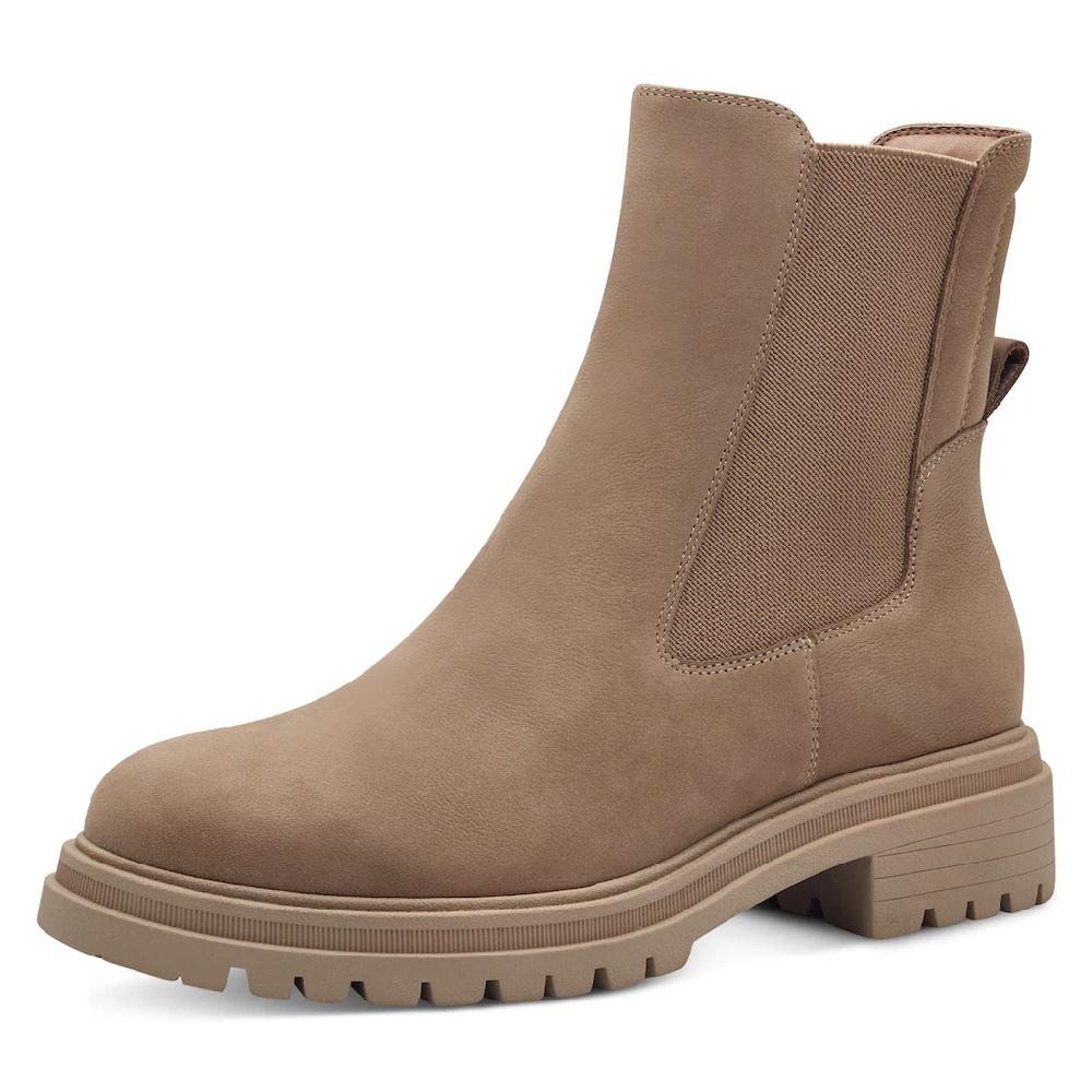 Tamaris Chelseaboots Blockabsatz Combat-Boots Stiefelette mit Stretcheinsatz online bestellen