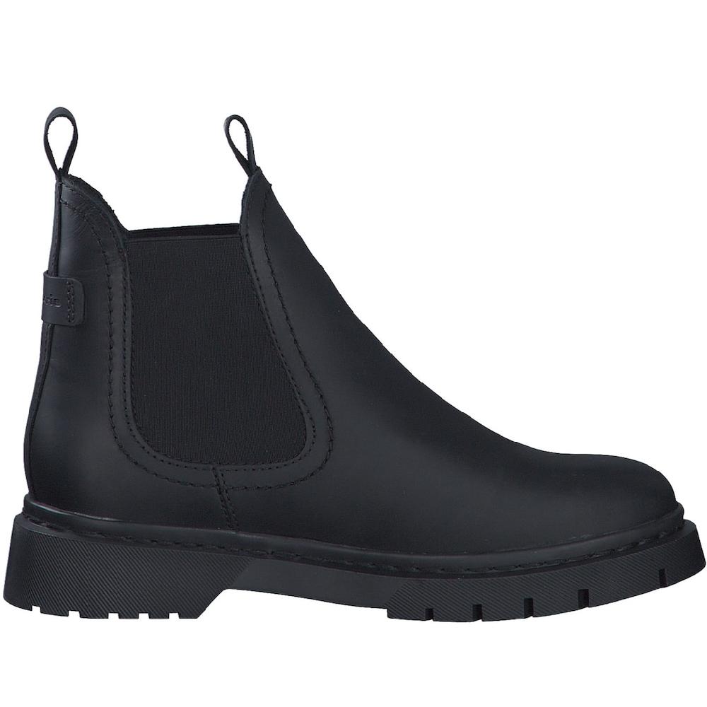 Tamaris Chelseaboots Blockabsatz Schlupfboots Stiefelette Mit Zwei Anziehlaschen ▷ Für