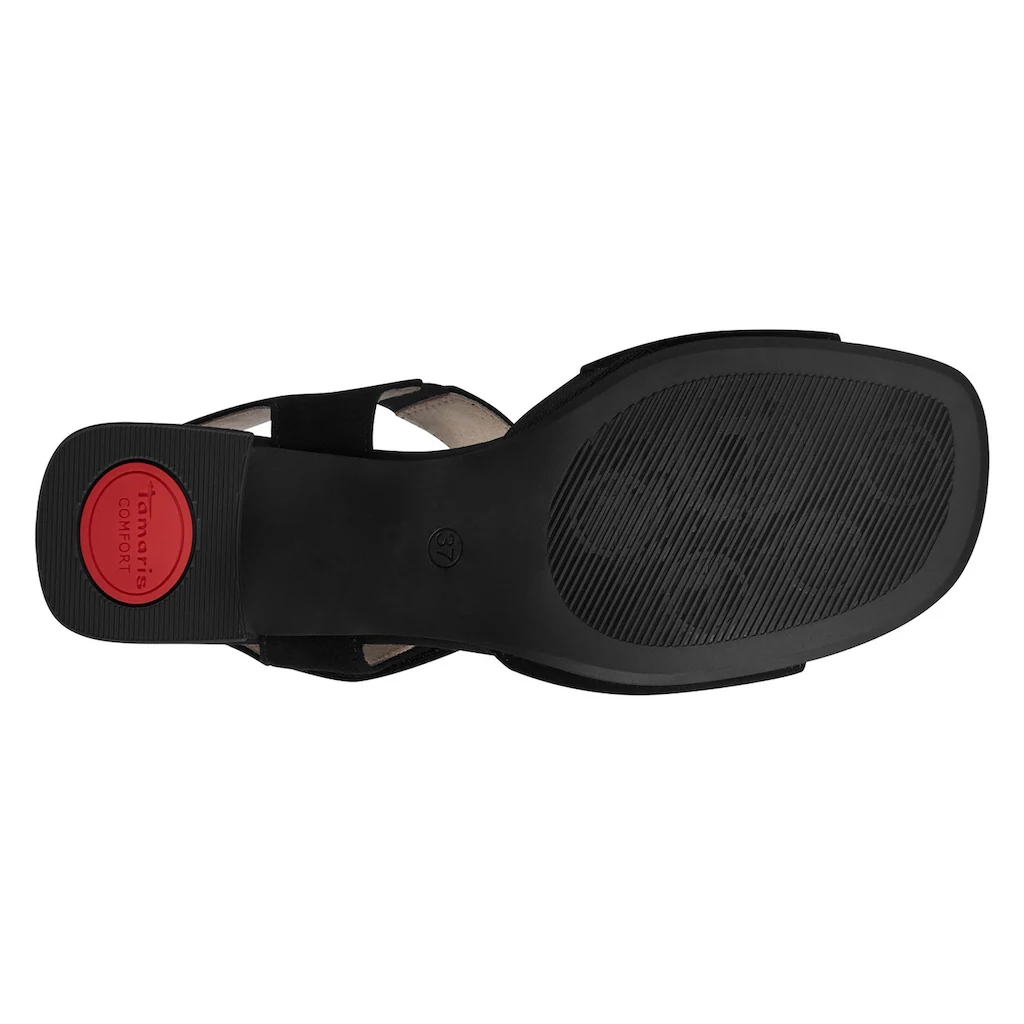 Tamaris COMFORT Sandalette Sommerschuh Sandale Blockabsatz Mit Seitlichem Stretcheinsatz Online Bestellen