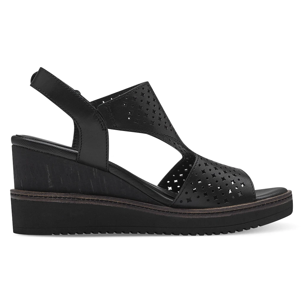 Tamaris Keilsandalette Sommerschuh Sandale Mit Modischer Perforation Online Bestellen