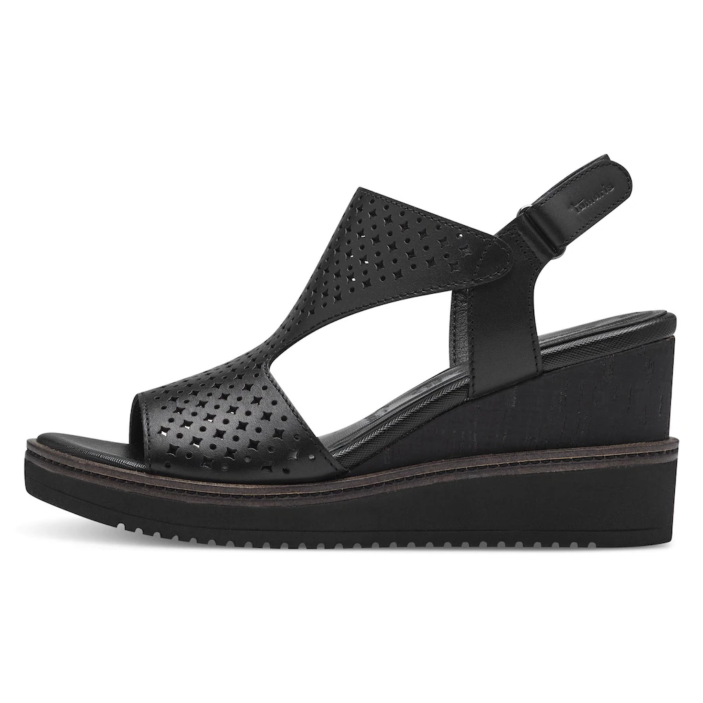 Tamaris Keilsandalette Sommerschuh Sandale Mit Modischer Perforation Online Bestellen