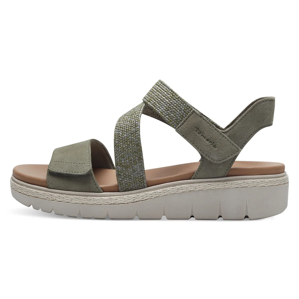Tamaris Keilsandalette Sommerschuh Sandale Plateauabsatz Mit Klettverschluss ▷ Für