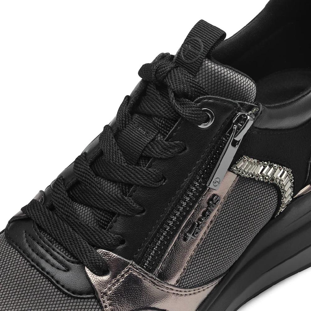 Tamaris Keilsneaker Freizeitschuh Halbschuh Schnürschuh Mit Schmucksteinen Online Kaufen